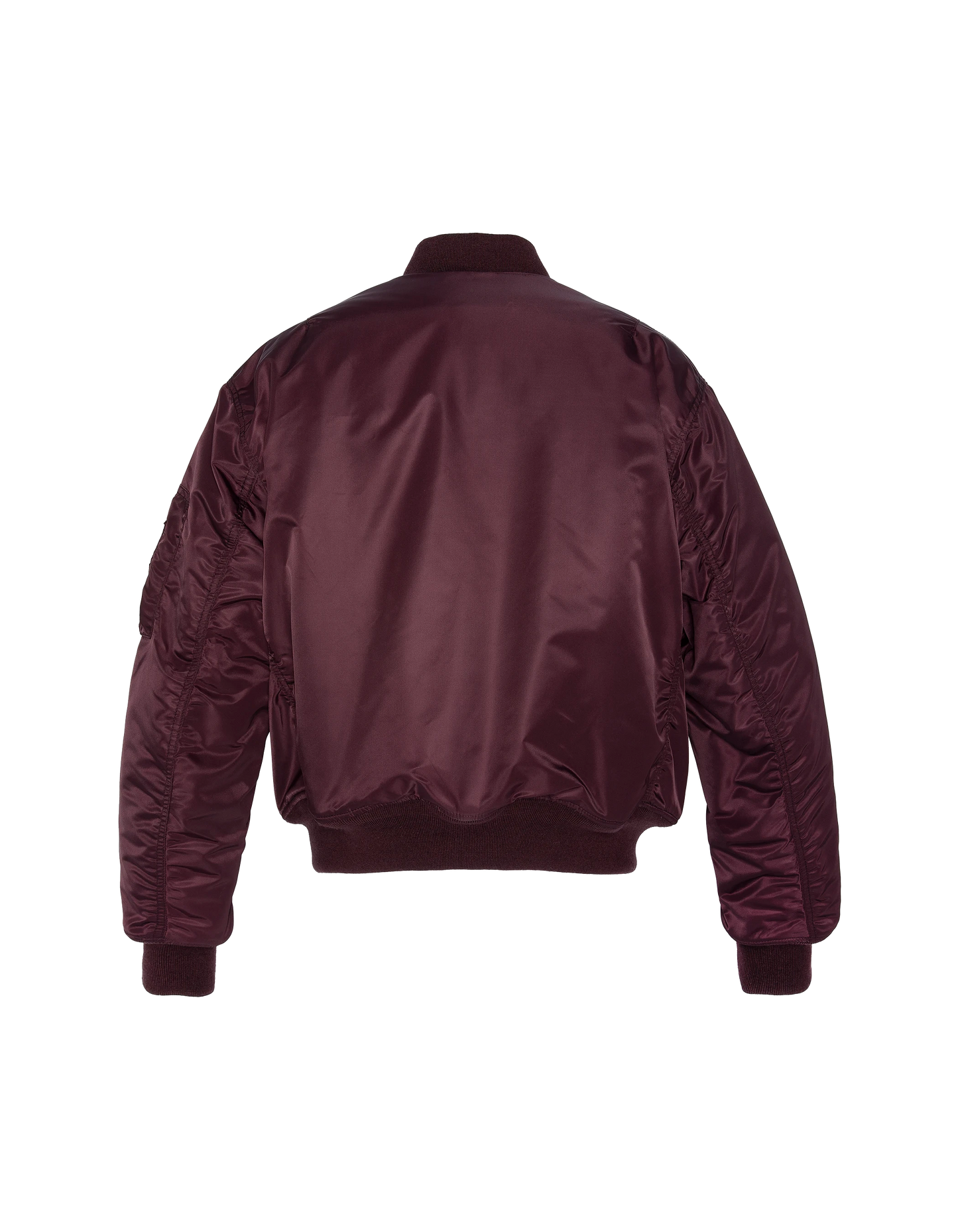 Bomber MA-1 Dark Bordeaux degli anni '90 in nylon riciclato, oversize Cut