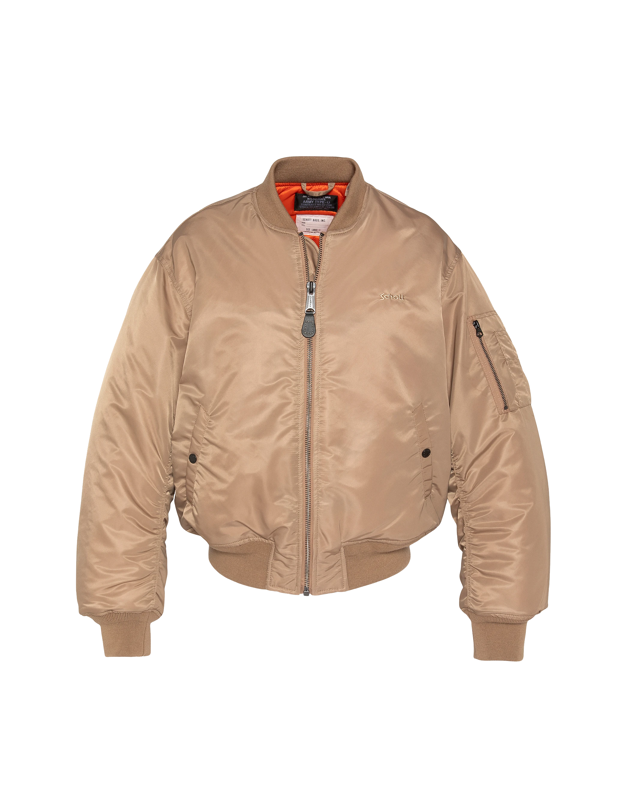 Bomber MA-1 90's Desert en nylon reciclado, corte uversize-1