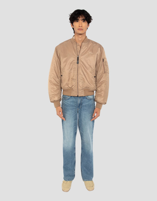 Bomber Ma-1 90's desert in recycled nylon, Uversize cut