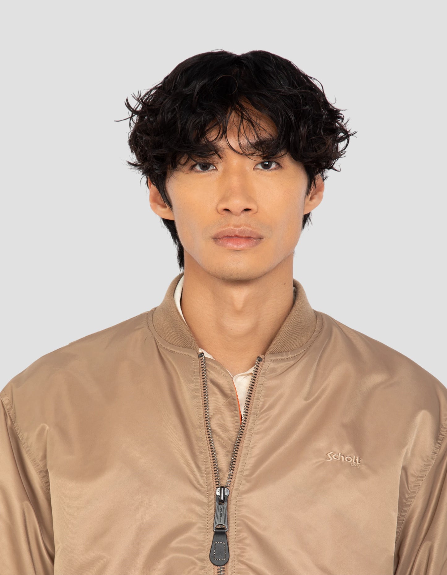 Bomber MA-1 90's désert en nylon recyclé, coupe oversize