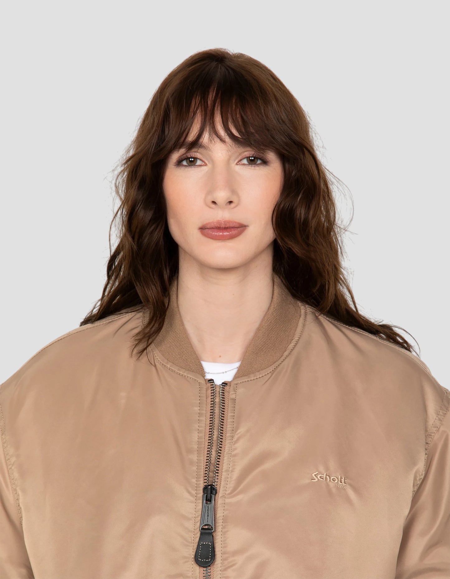 Bomber MA-1 90's Desert en nylon reciclado, corte uversize