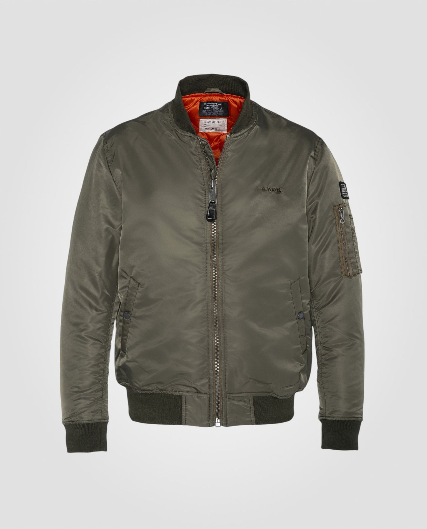 Jacket Bomber Homme Original Bomber Jacket With Round Neckline