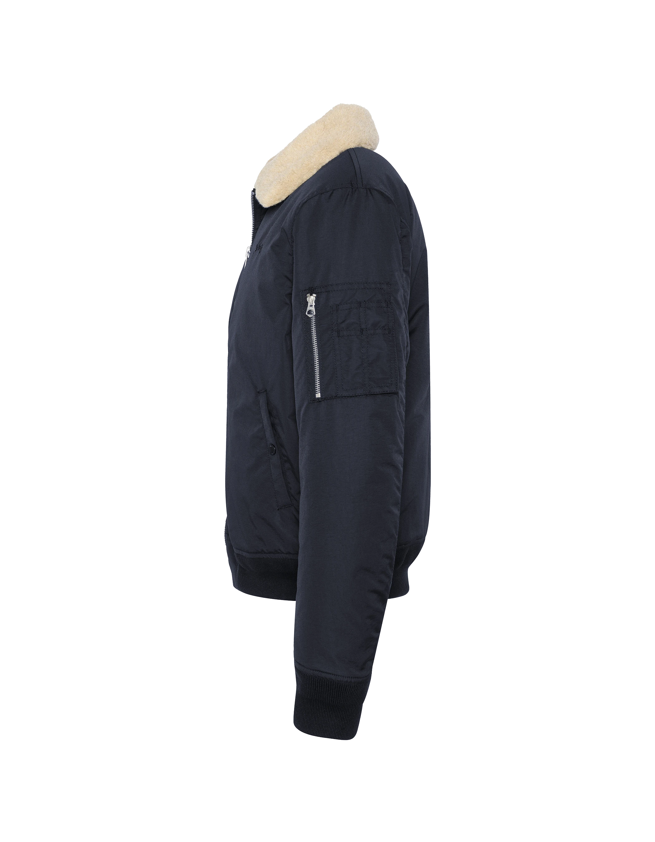 Giacca dell'esercito blu e beige-9