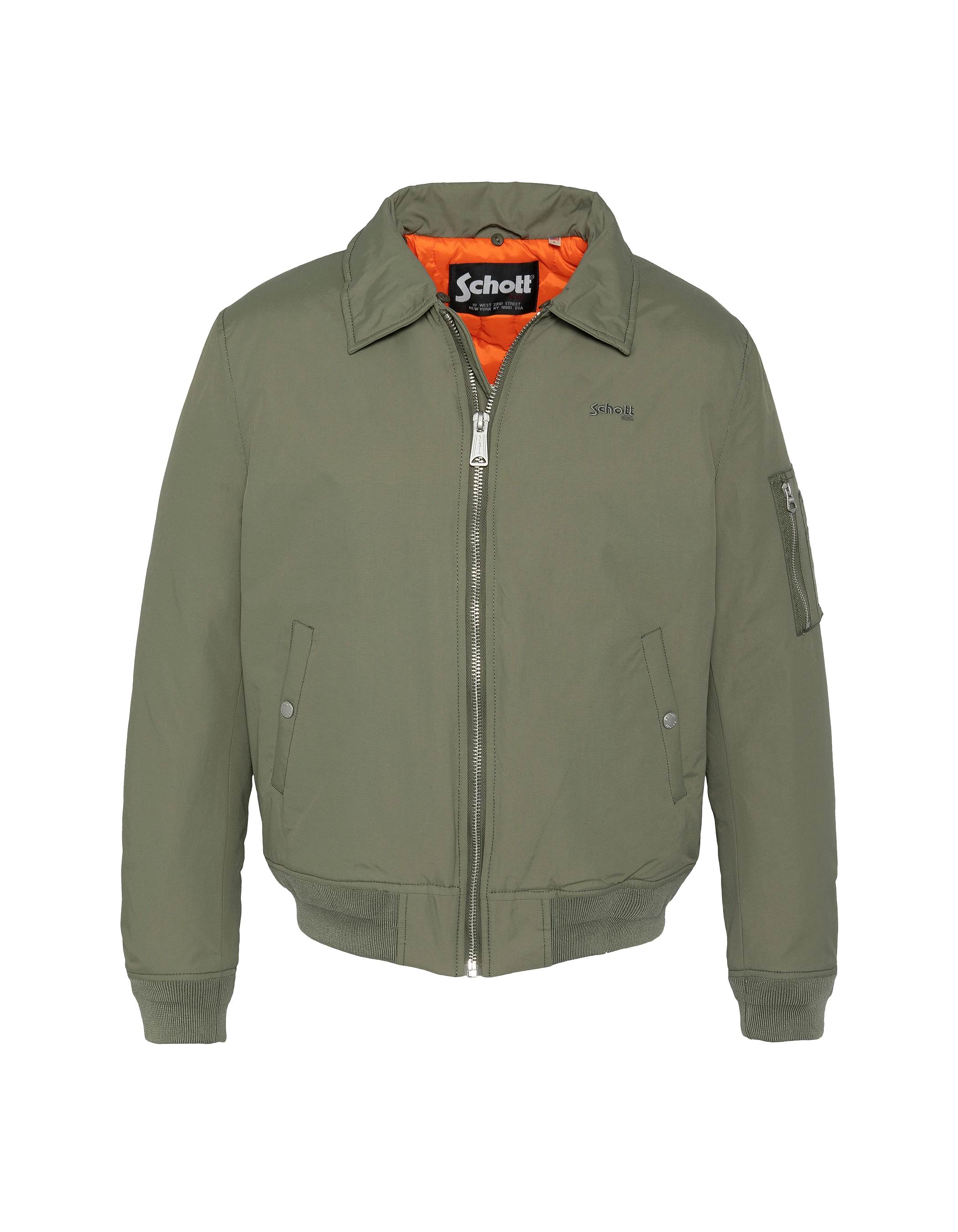 Blouson army sage et beige-3