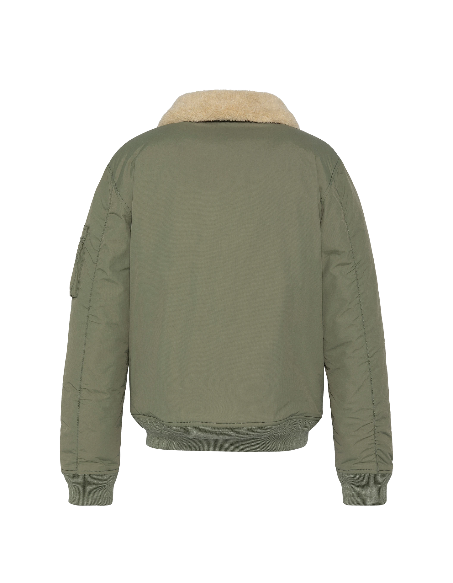 Blouson army sage et beige