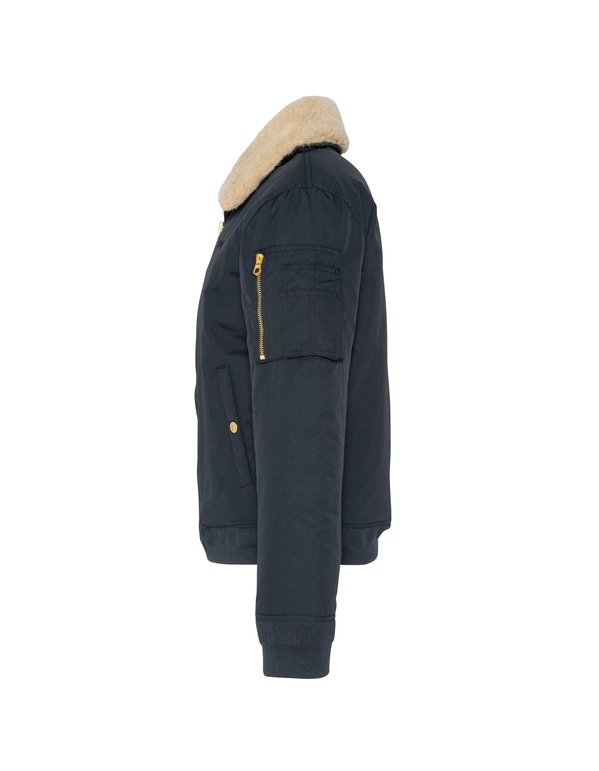 Armee Typ B-15 Marineblau und beige Jacke-4