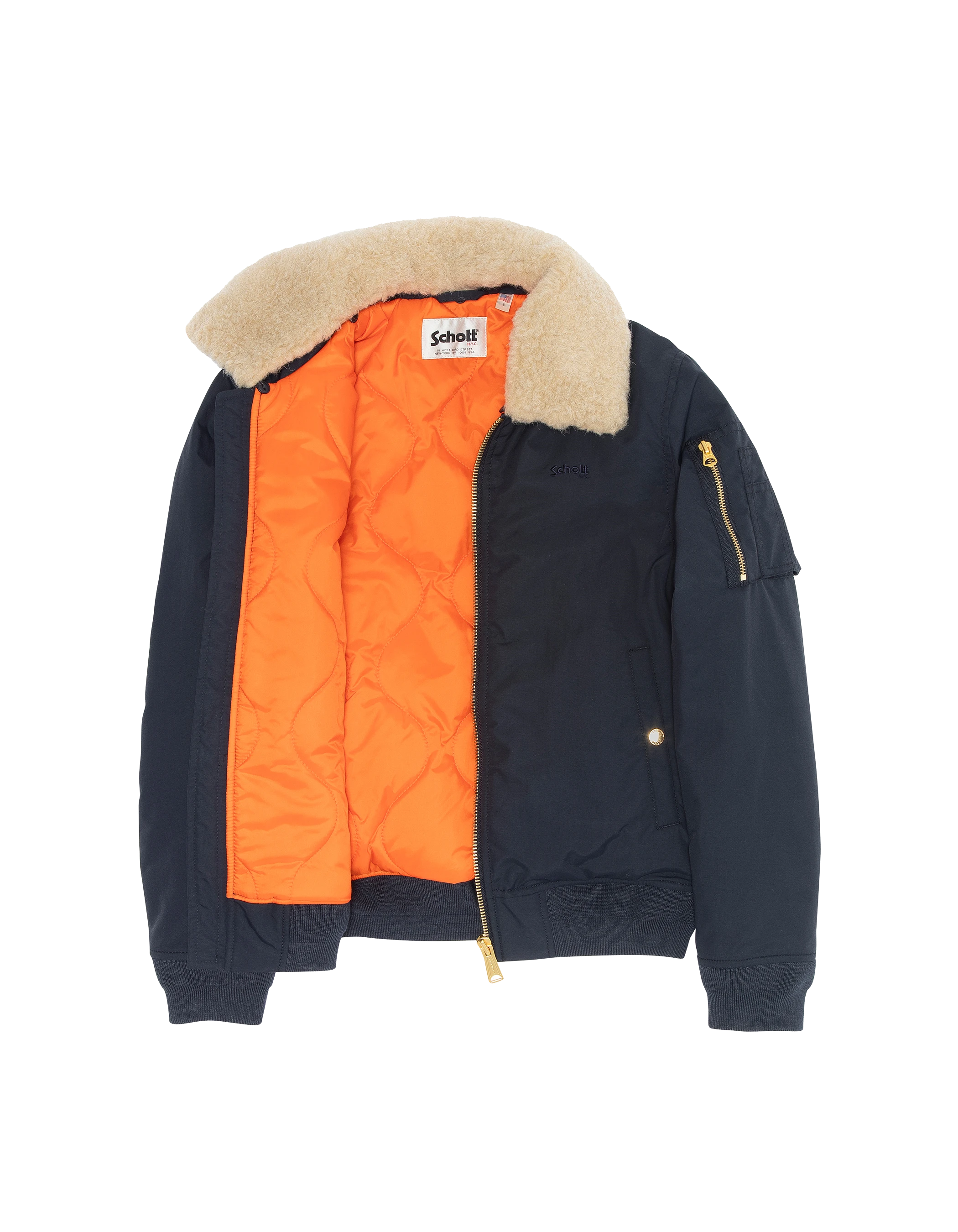 Armee Typ B-15 Marineblau und beige Jacke-5