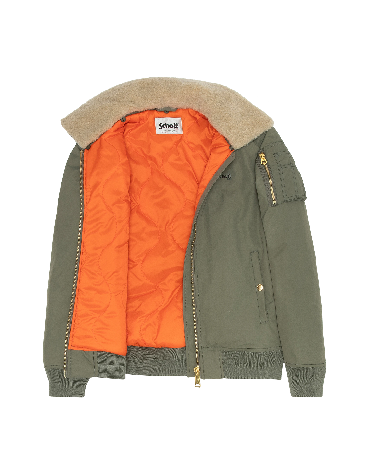 Giacca B-15 tipo B-15 saggio e beige