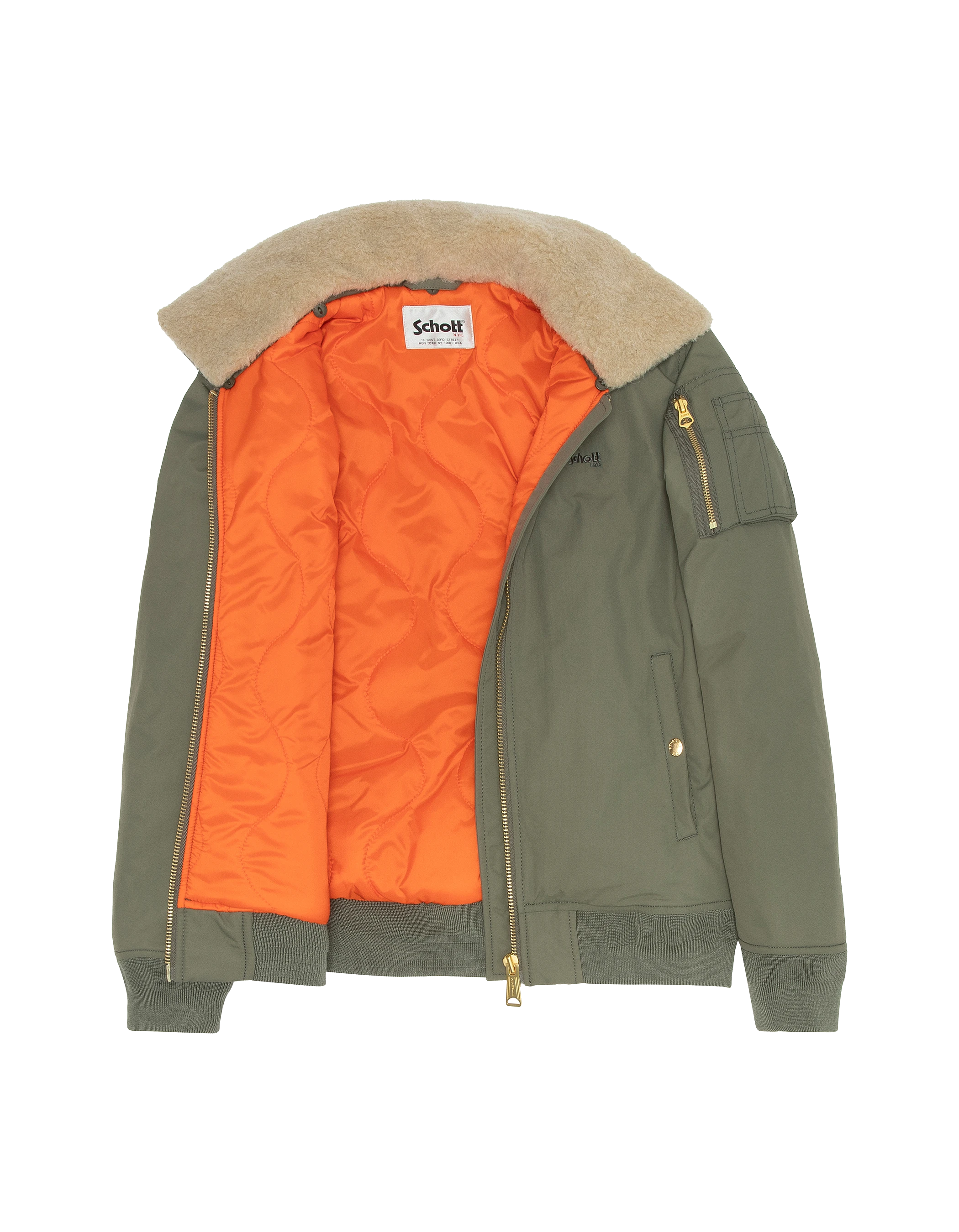 Giacca B-15 tipo B-15 saggio e beige-8