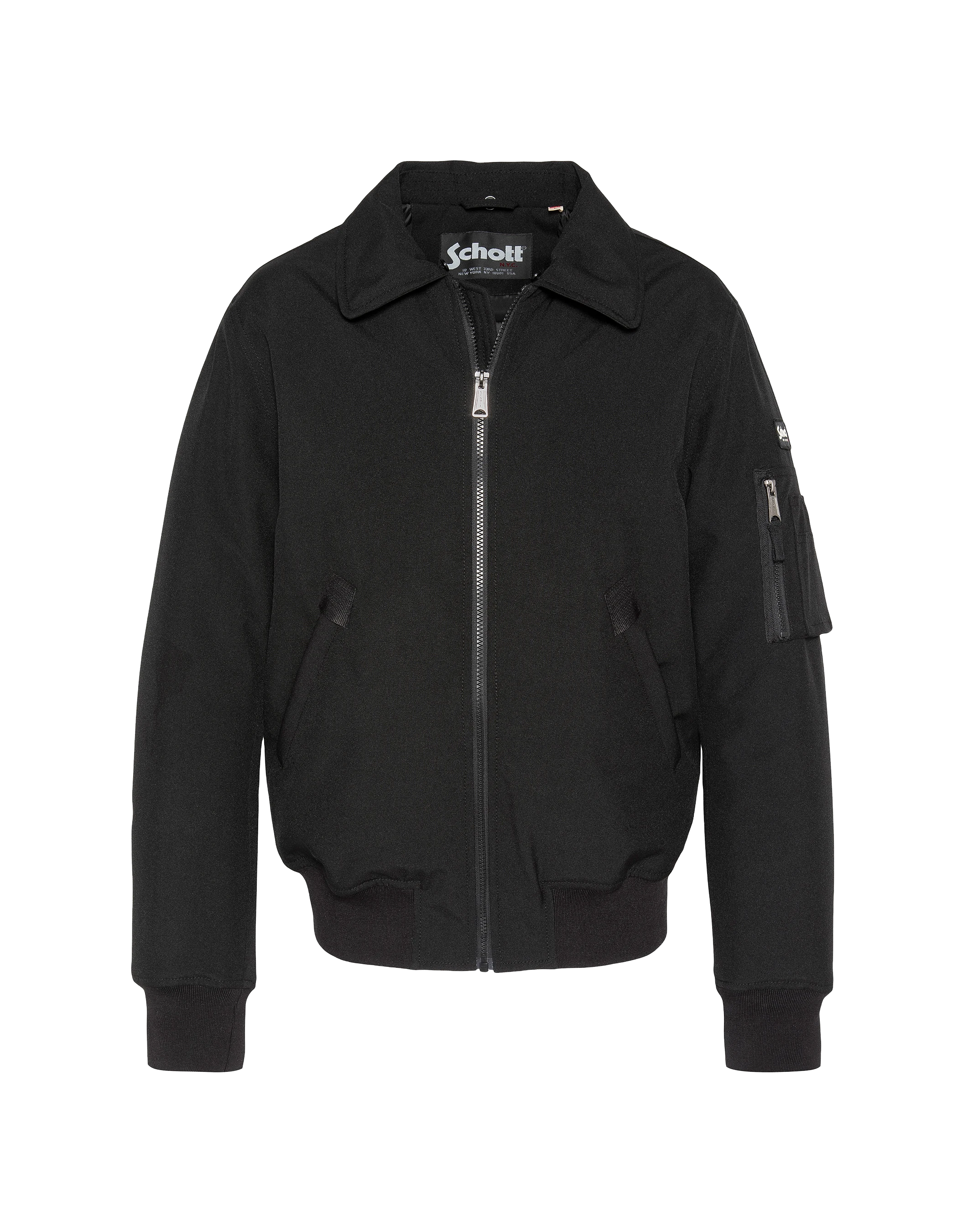 Schwarze Pilotjacke-3