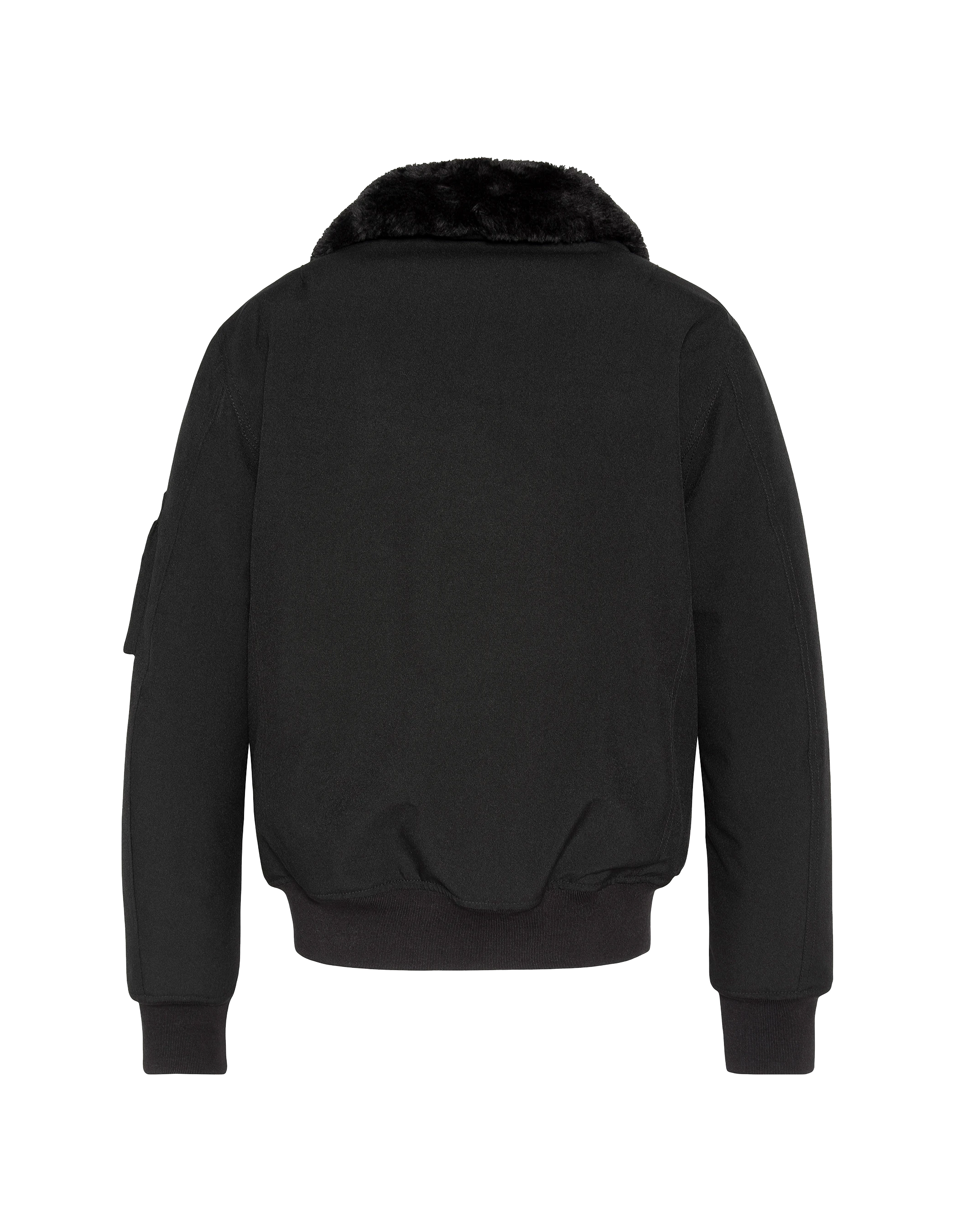 Schwarze Pilotjacke-2