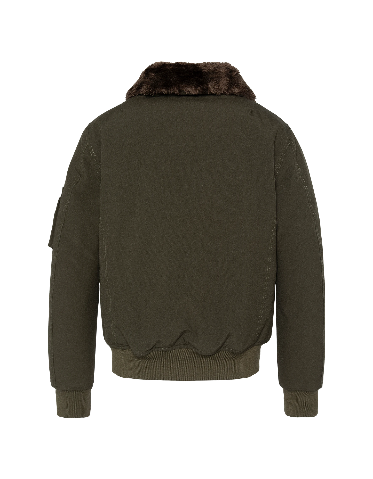 Giacca pilota kaki e marrone