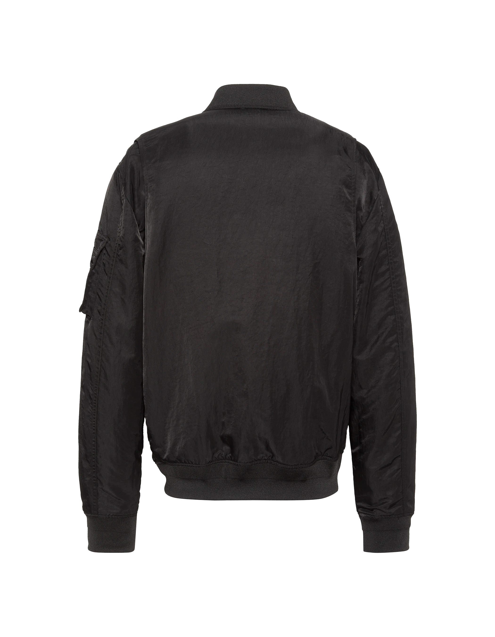 Bomber noir léger déperlant effet froissé-2