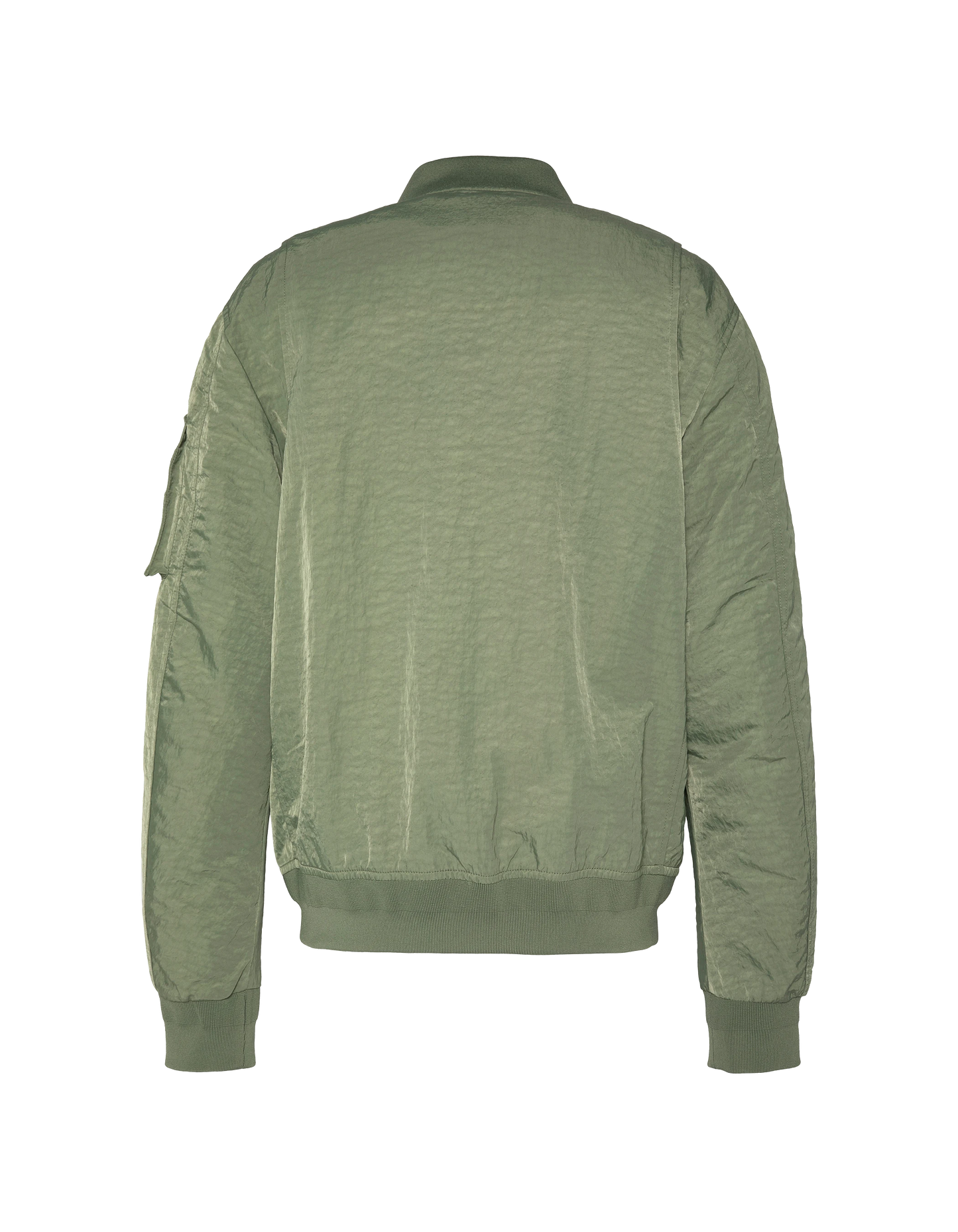 Bomber sage kaki léger déperlant effet froissé