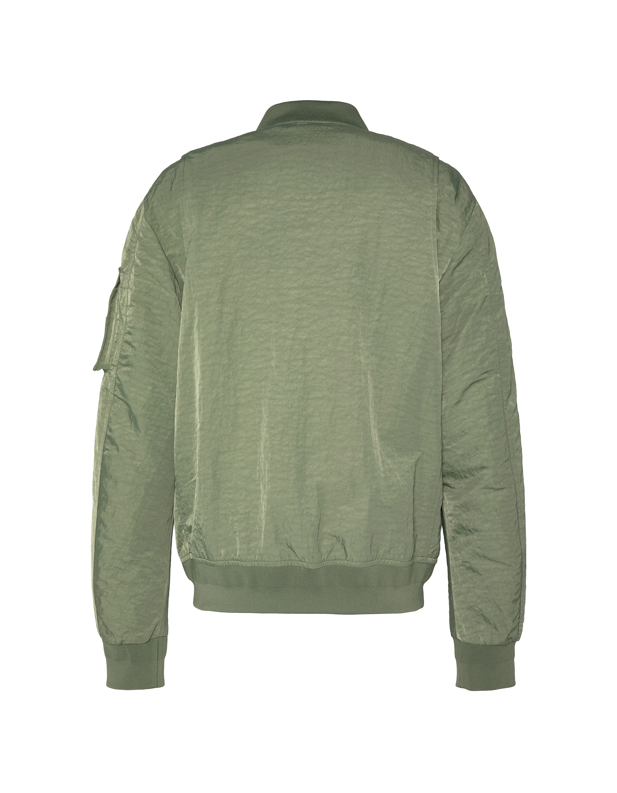 Bomber sage kaki léger déperlant effet froissé-8