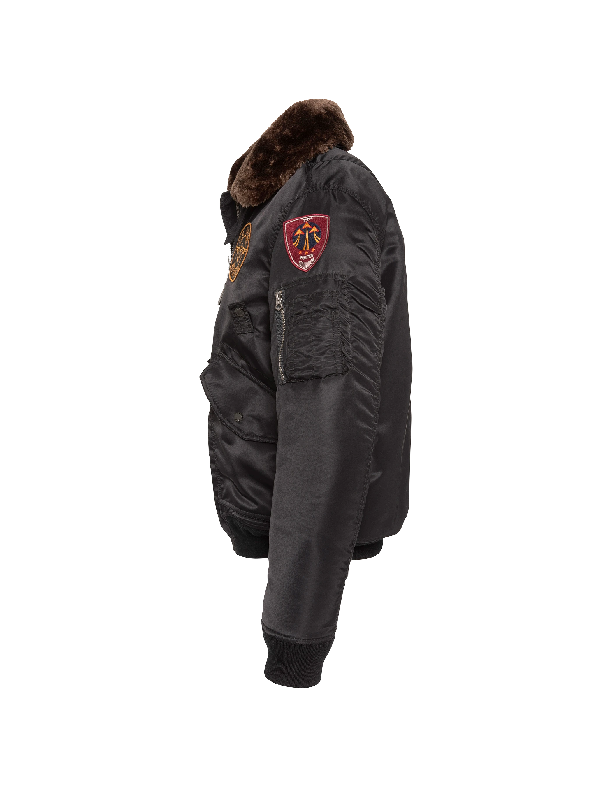 flight jacket patched black-11