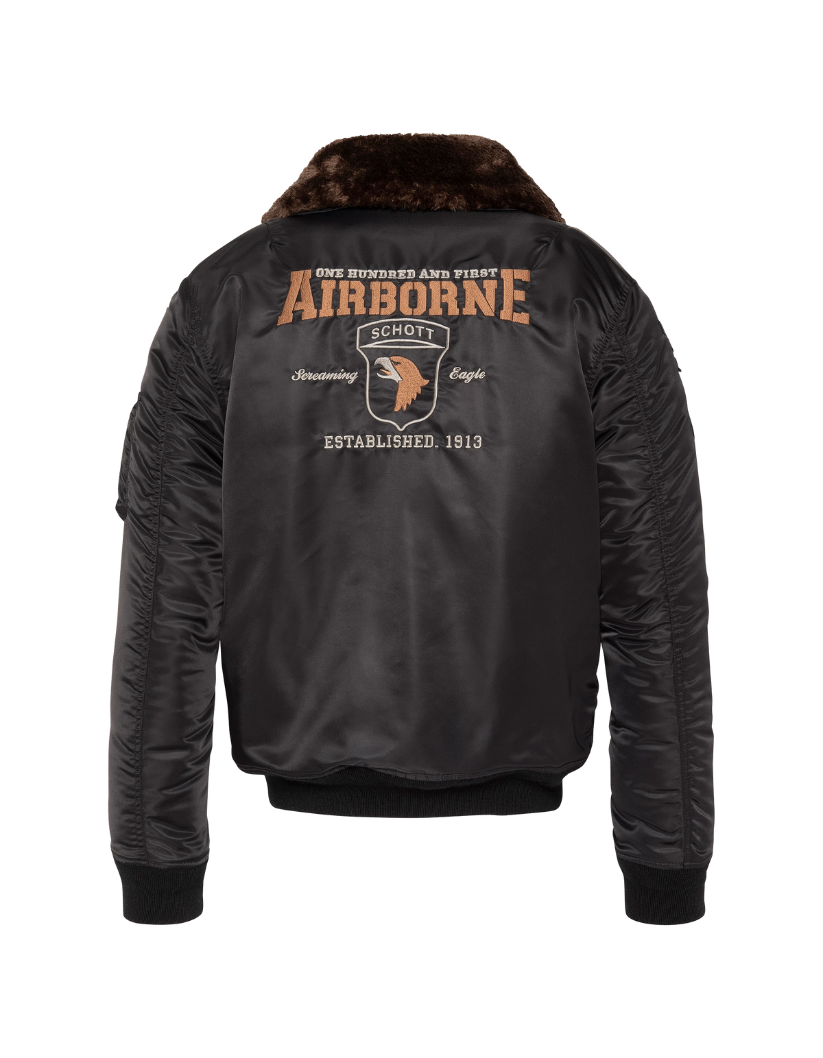flight jacket patched black