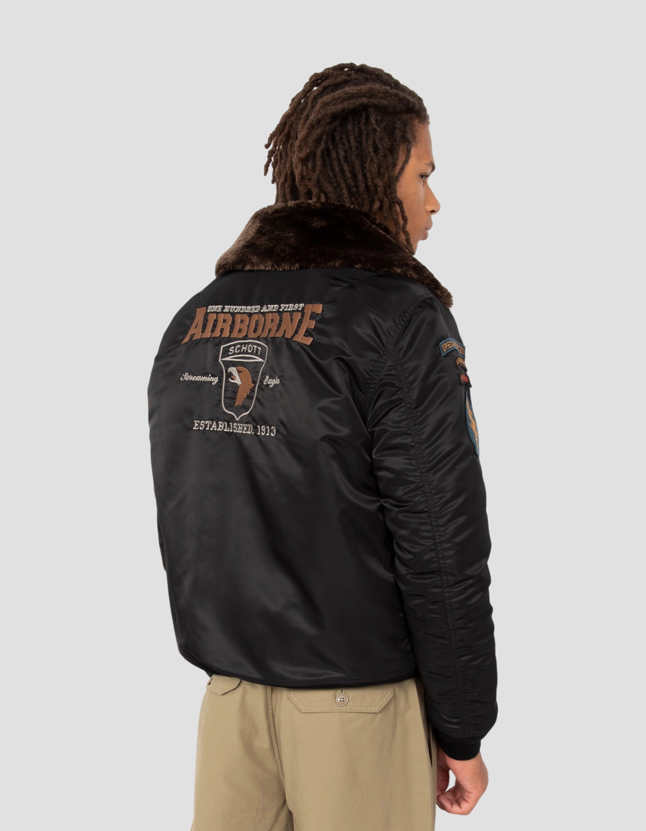 flight jacket patched black-6
