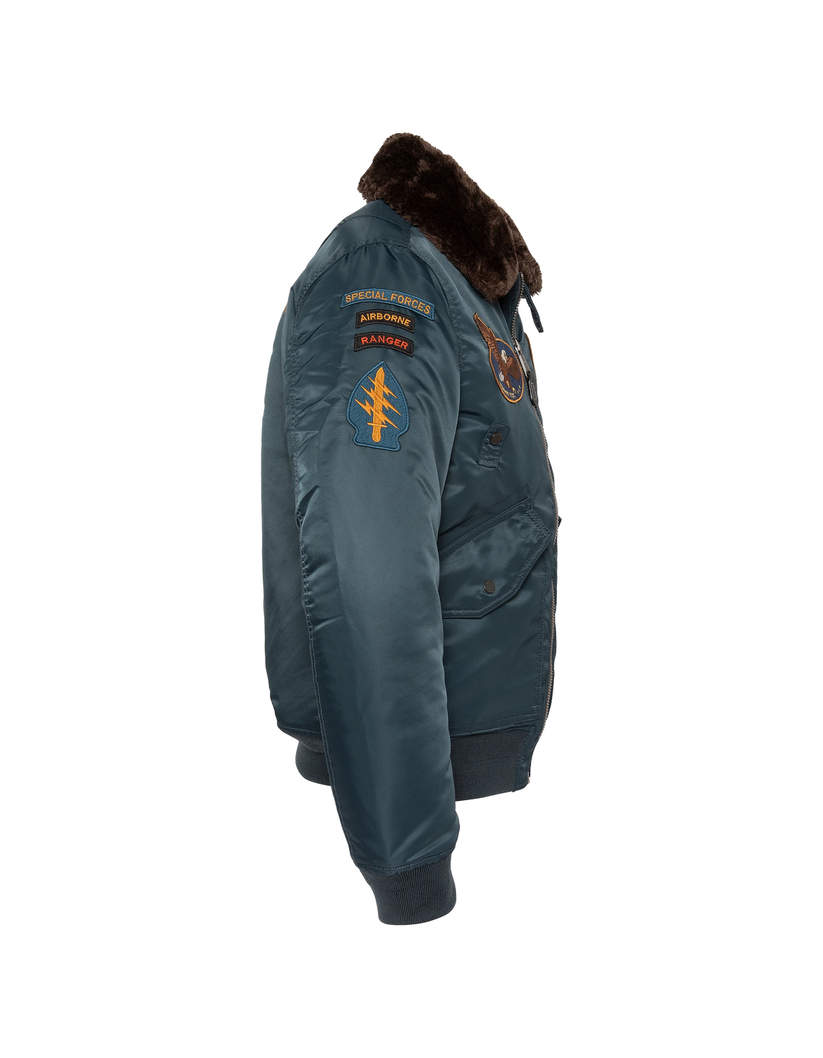 flight jacket patched navy blue-5