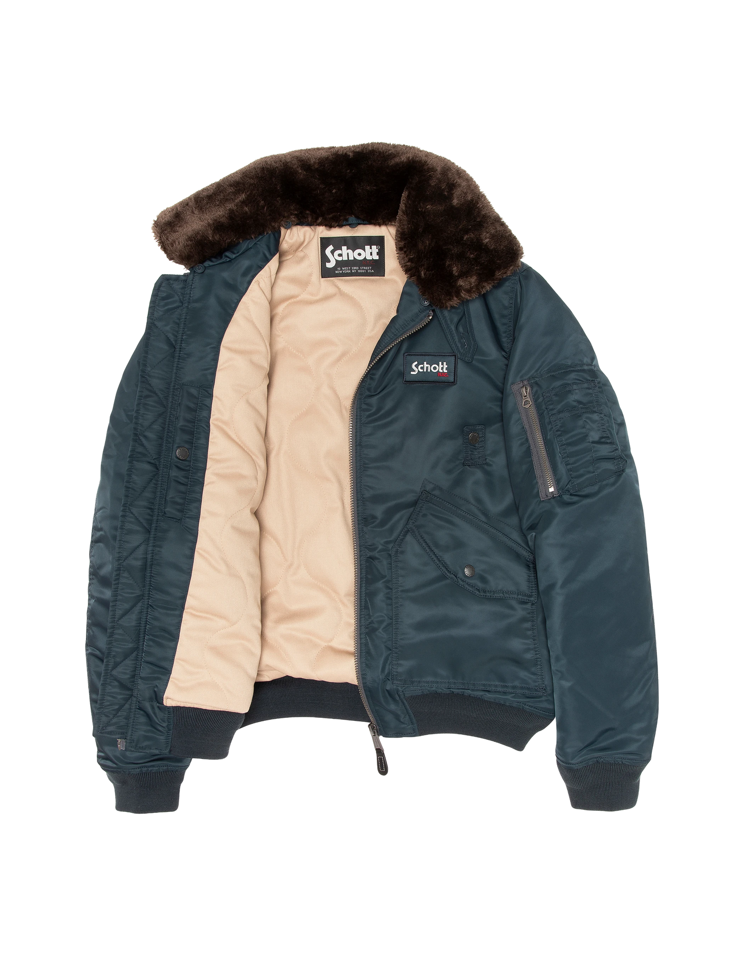 flight jacket navy blue