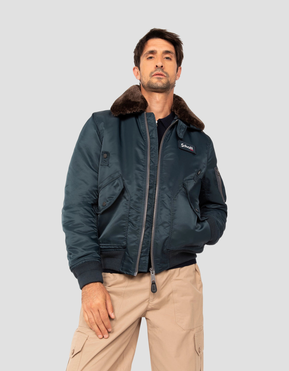 flight jacket navy blue-3