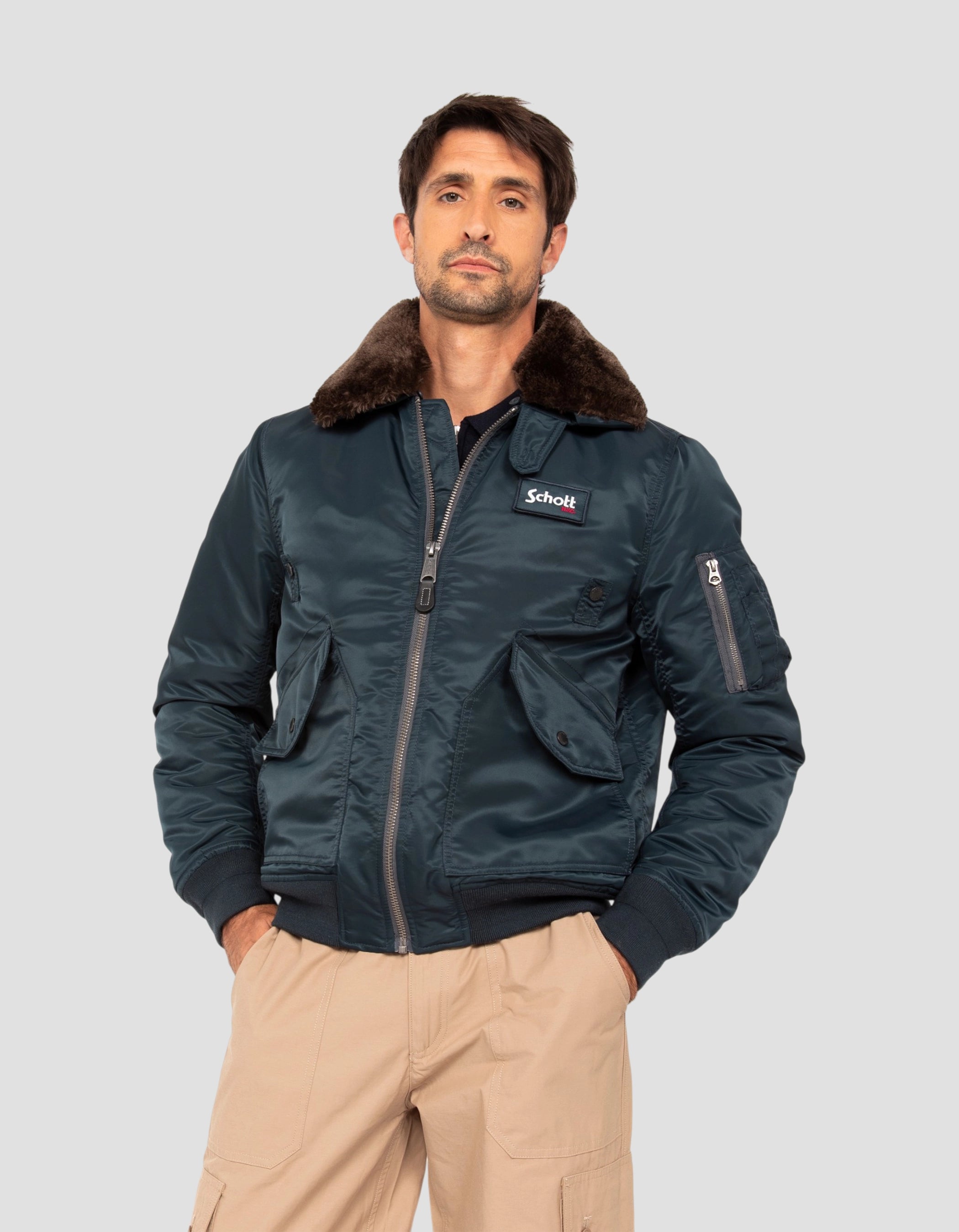 flight jacket navy blue-4