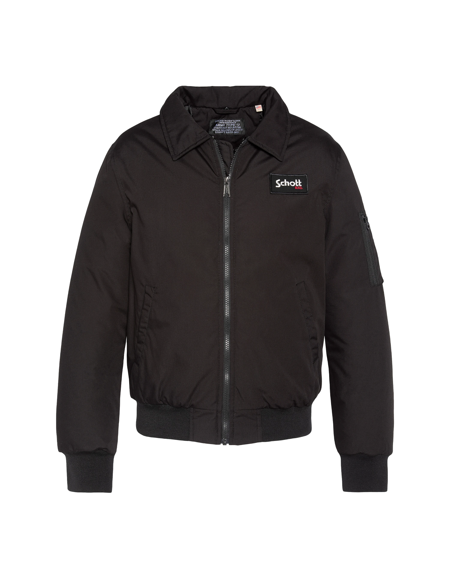 Chaqueta piloto negra para niños