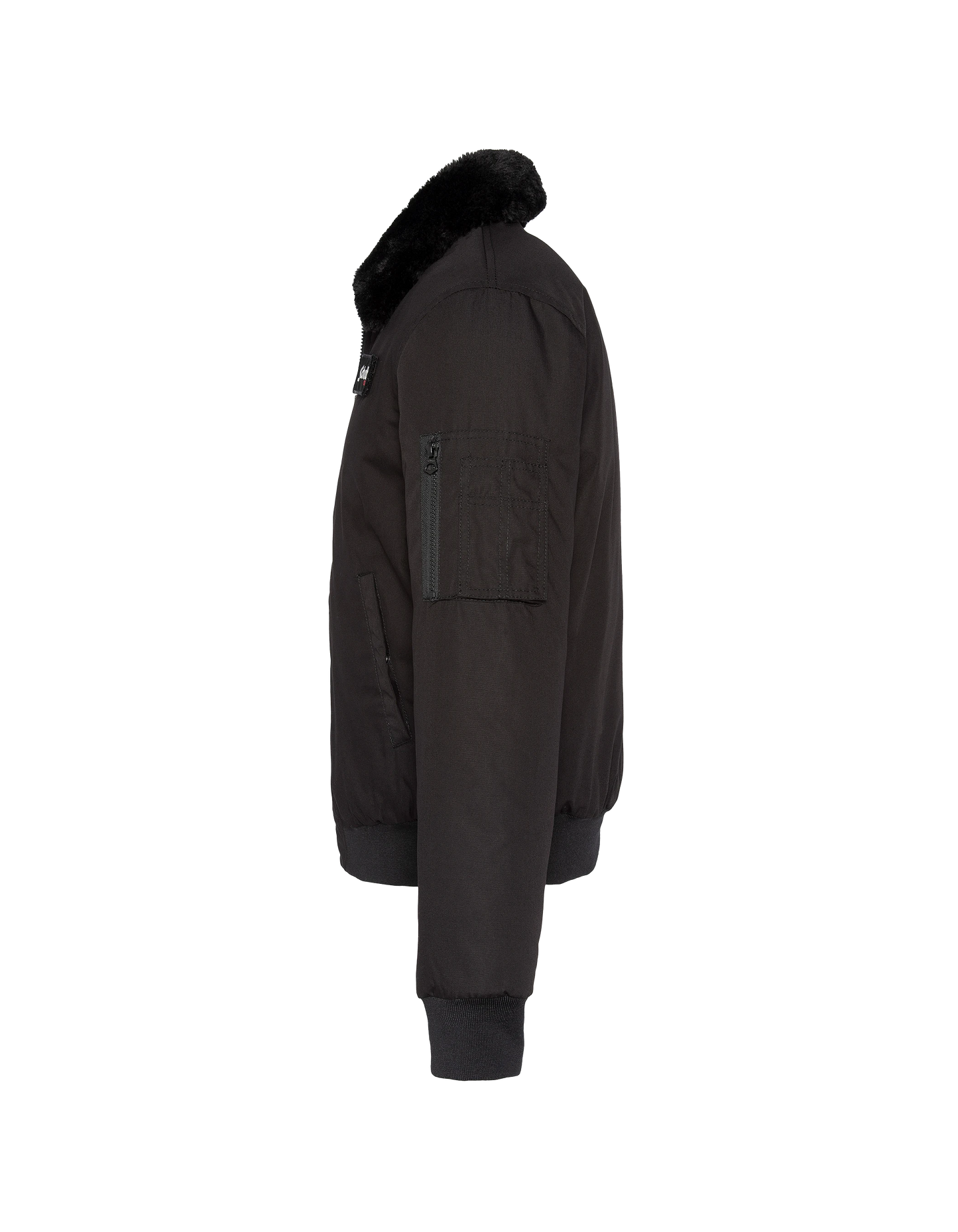 Chaqueta piloto negra para niños