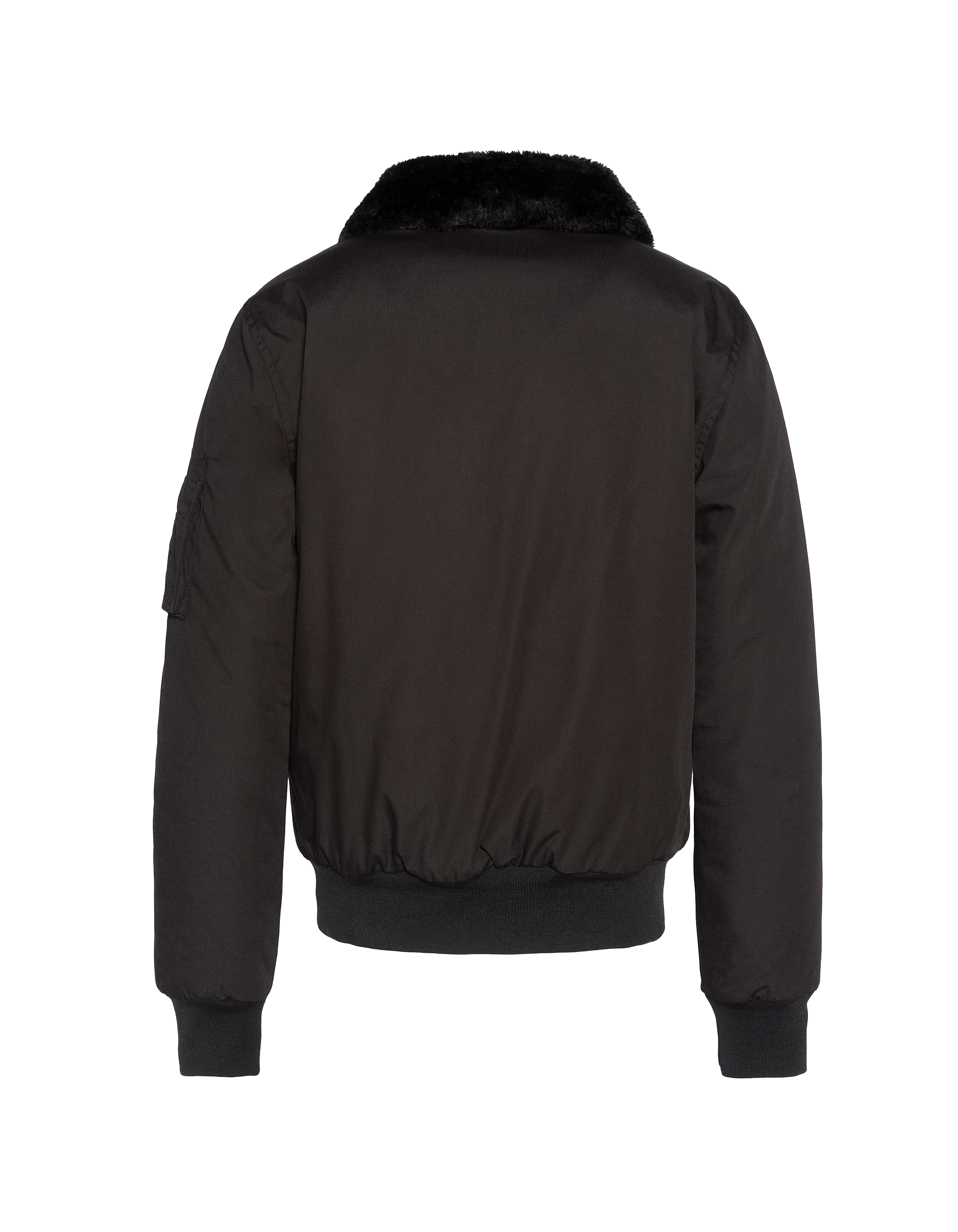 Chaqueta piloto negra para niños-7