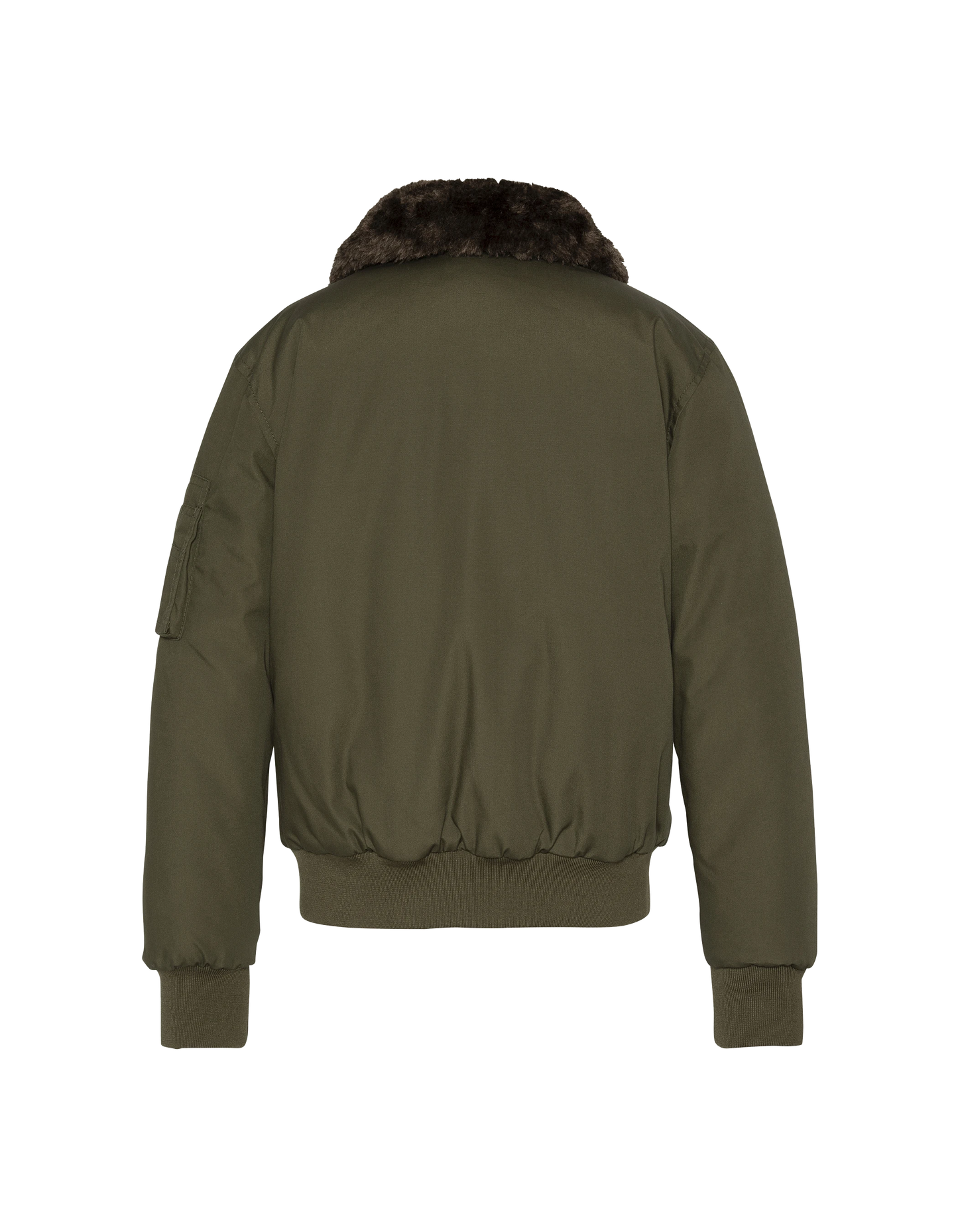 Chaqueta piloto de color caqui