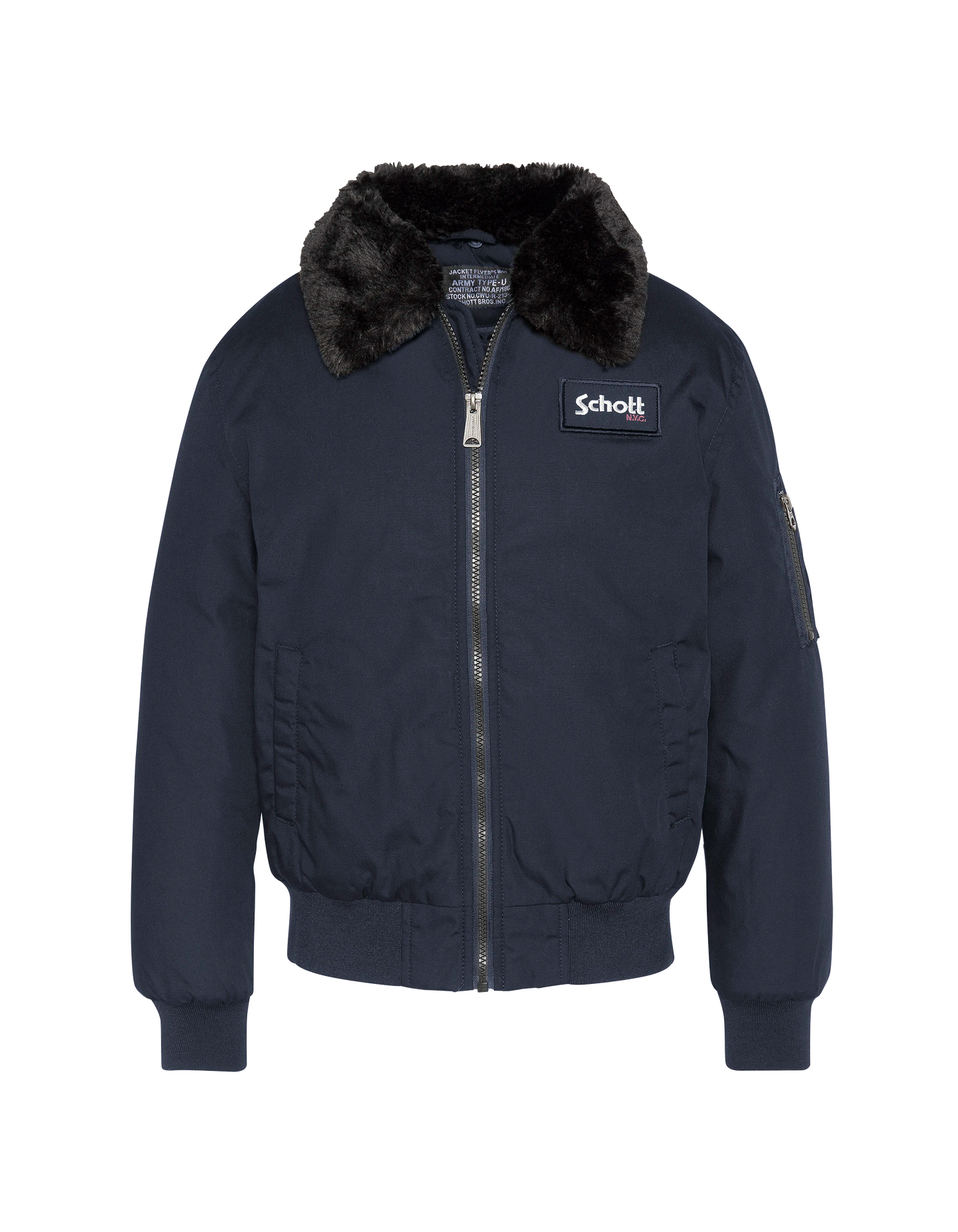 Chaqueta piloto azul marino