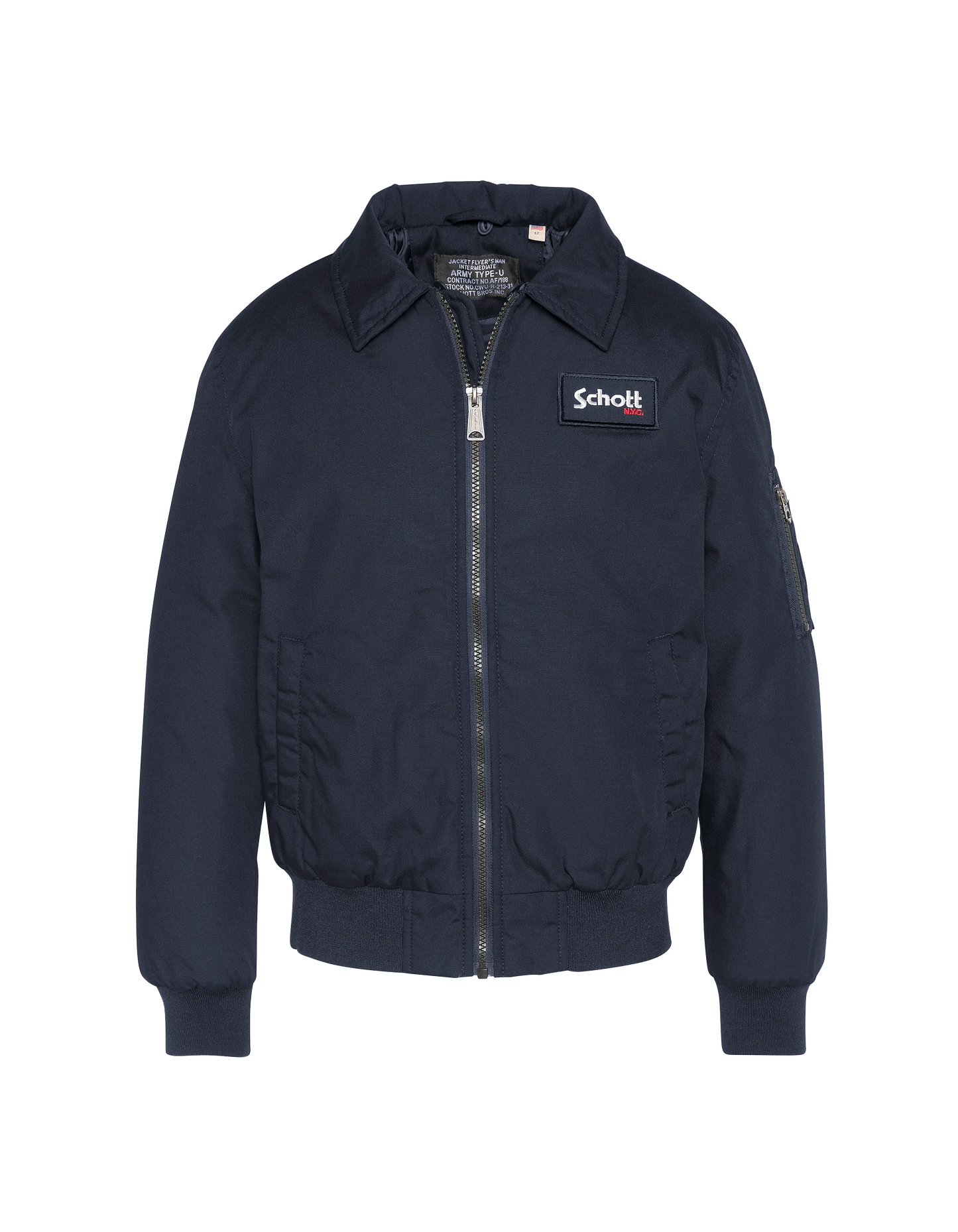 Chaqueta piloto azul marino