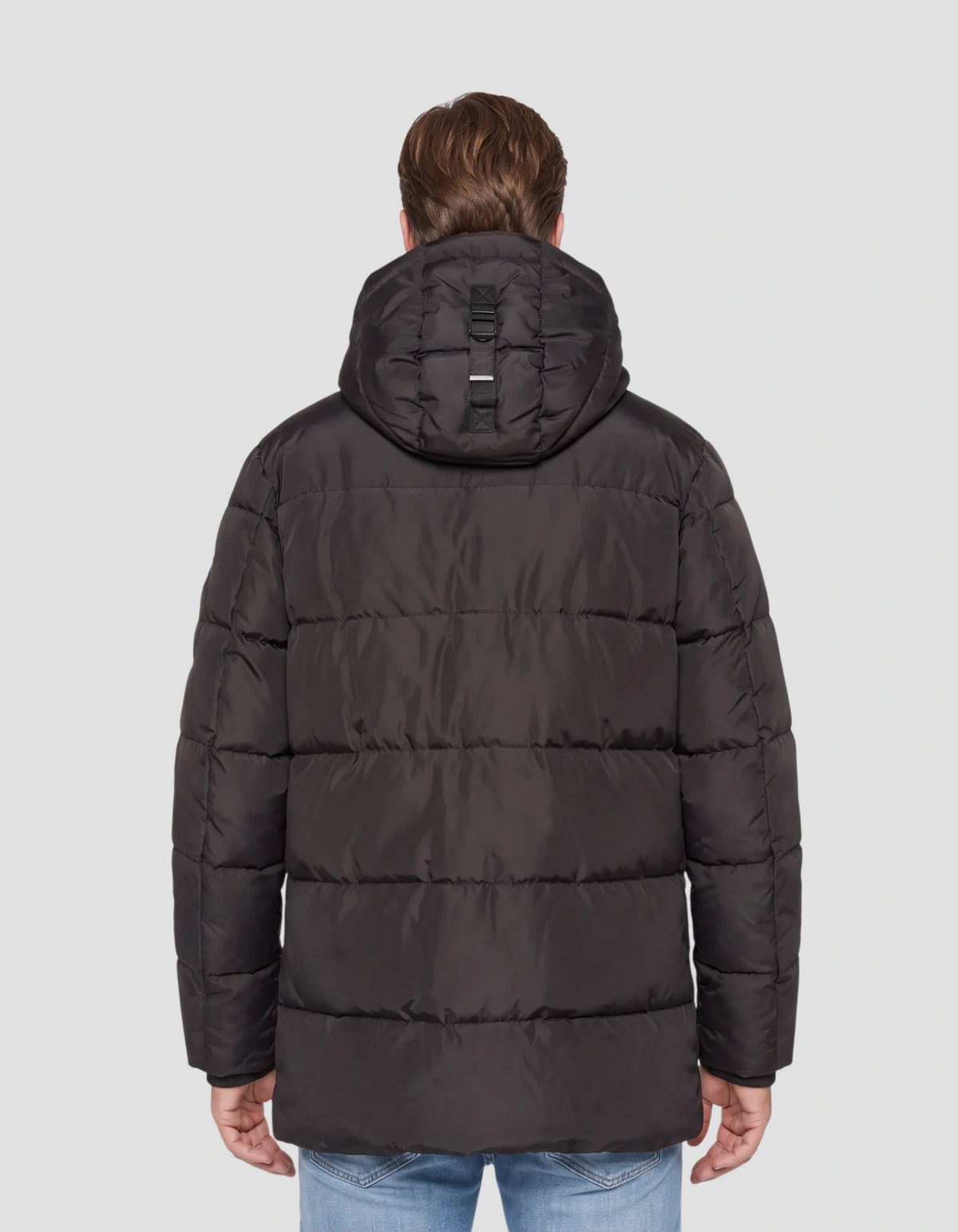Parka nero con cappuccio-4