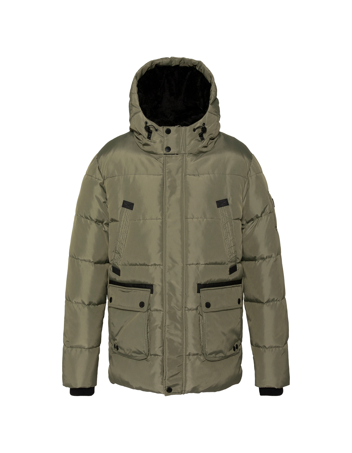 Parka à capuche sage kaki-3