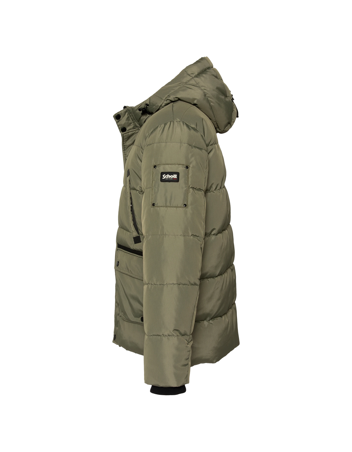 Parka à capuche sage kaki