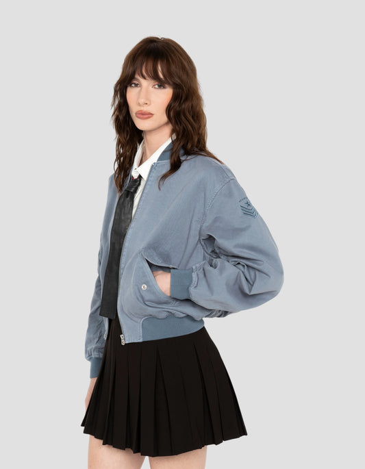 Bomber surteint bleu type MA-1