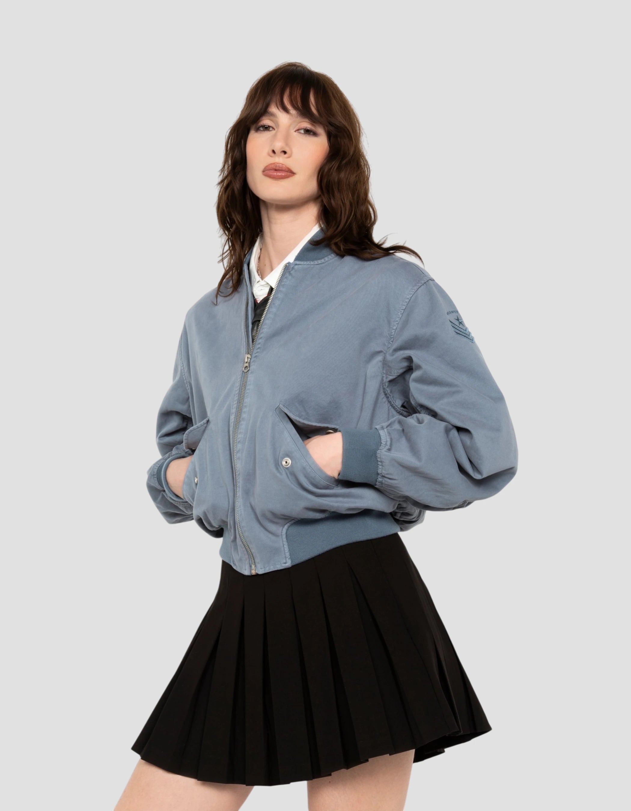 Bomber surteint bleu type MA-1-4