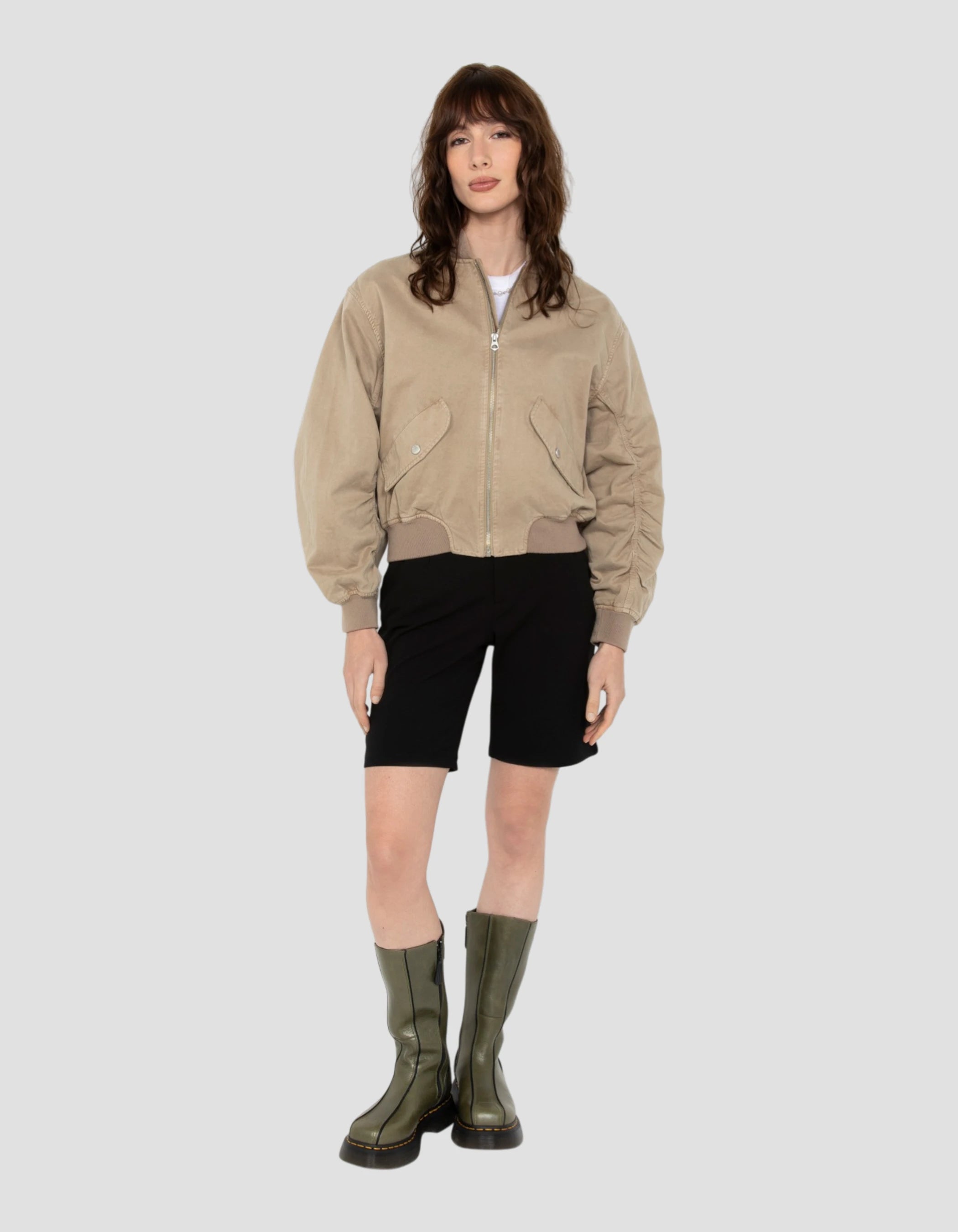 Bomber surteint taupe type MA-1-1