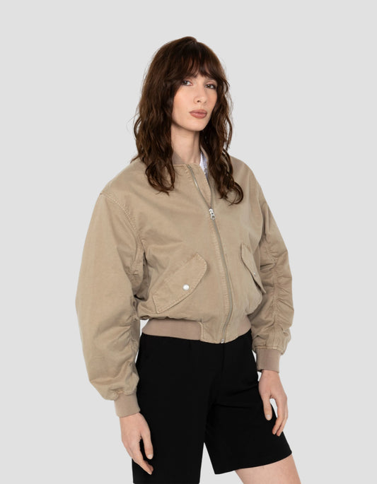 Bomber surteint taupe type MA-1