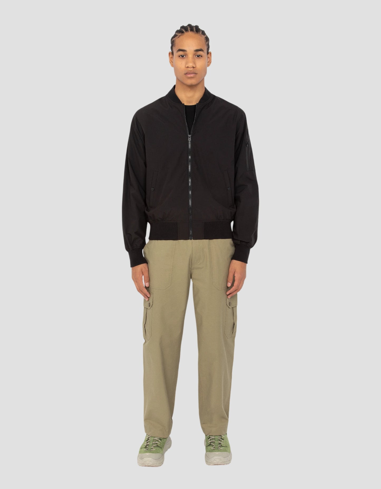 Bomber noir ultra-léger