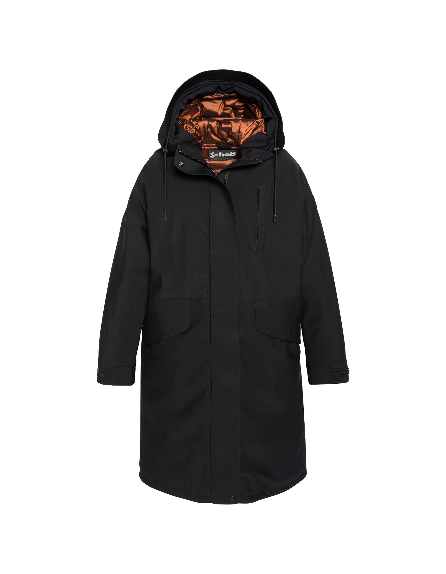 Multipoche nere con cappuccio