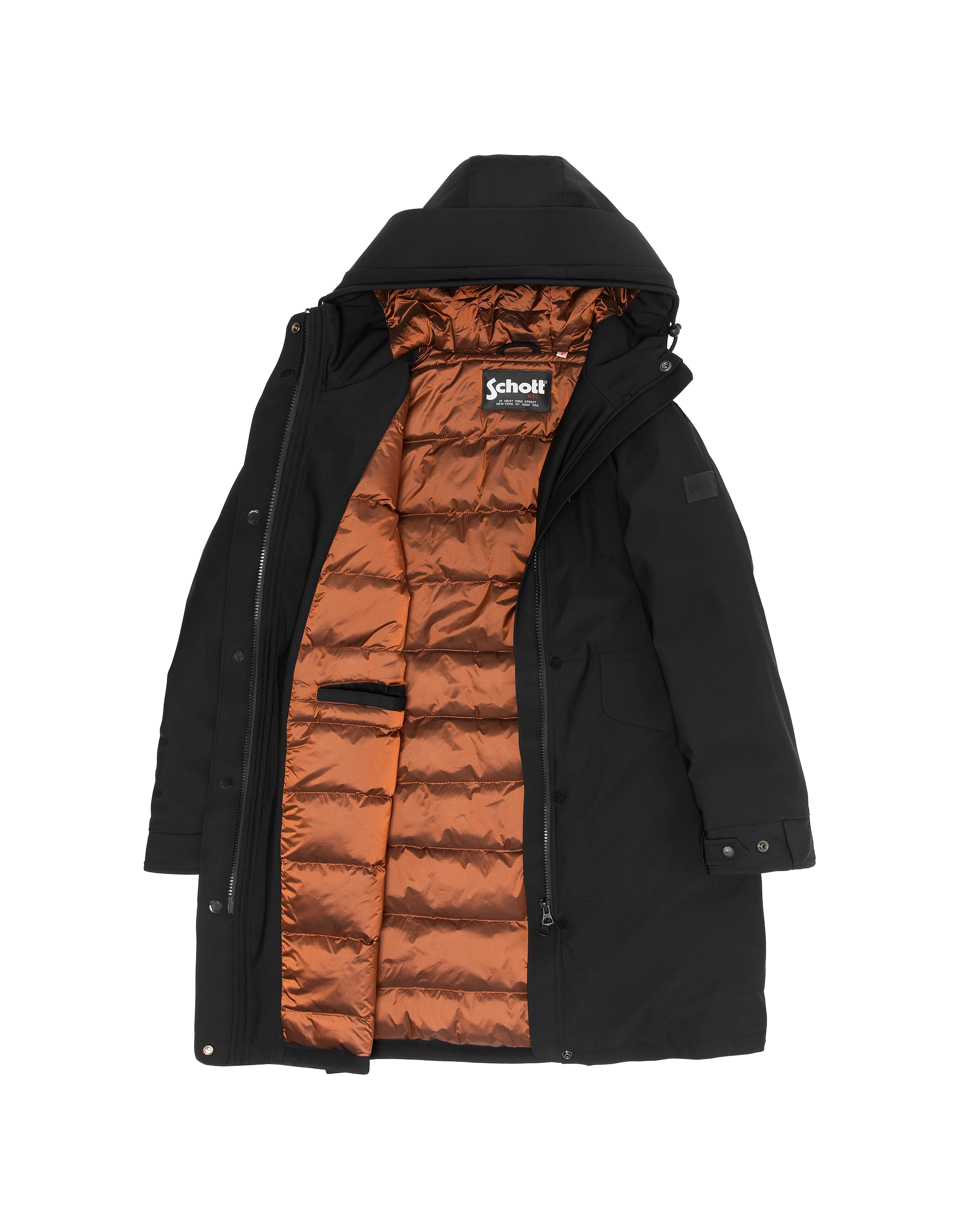 Multipoche nere con cappuccio-8