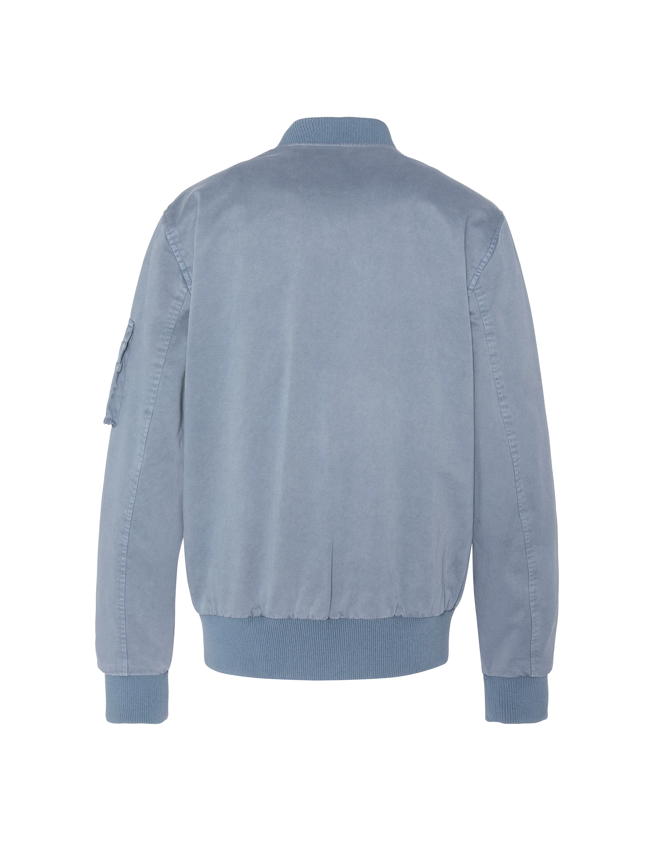 Bomber MA-1 bleu lac, coton lavé-7