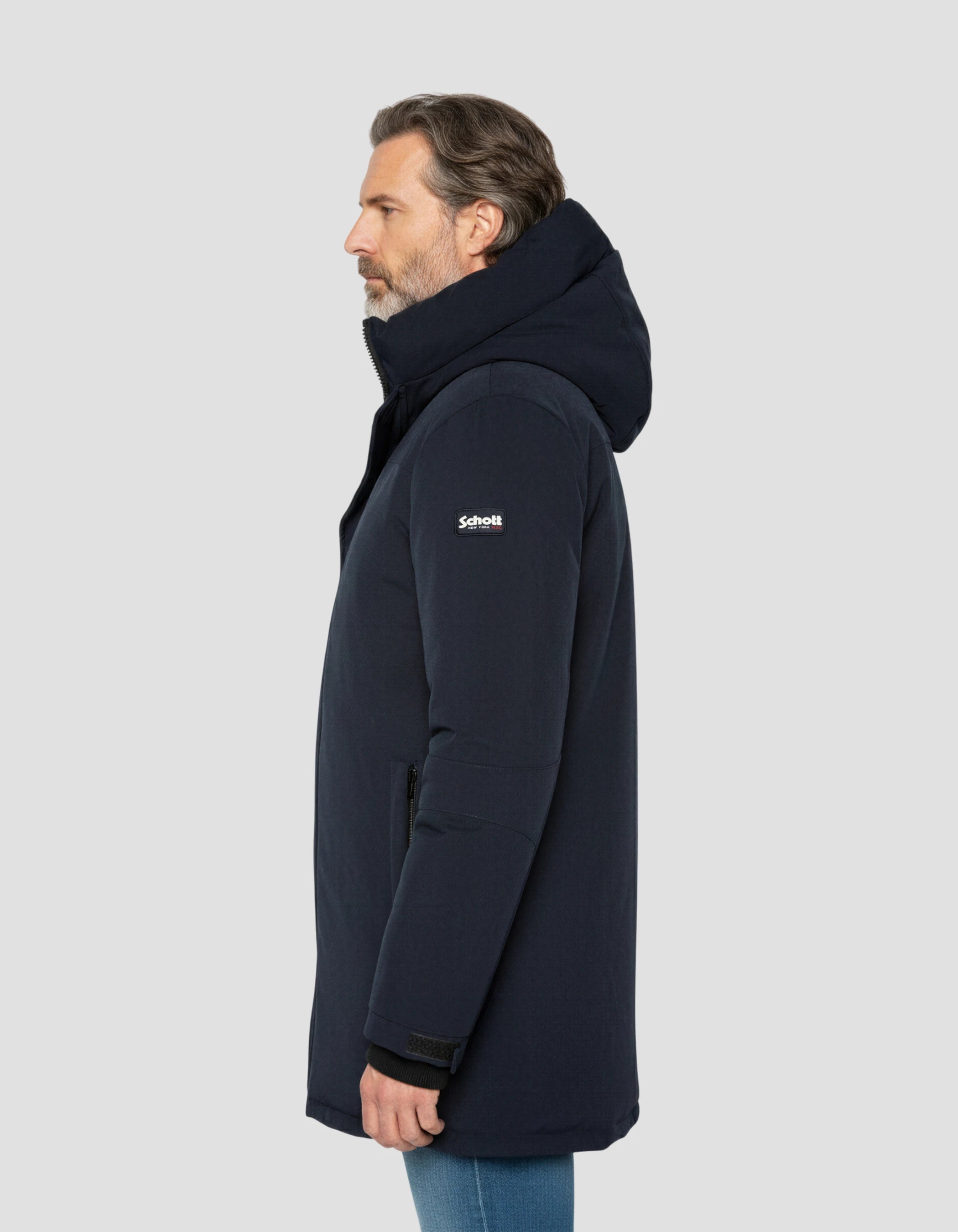 Marine Blue Parka-3