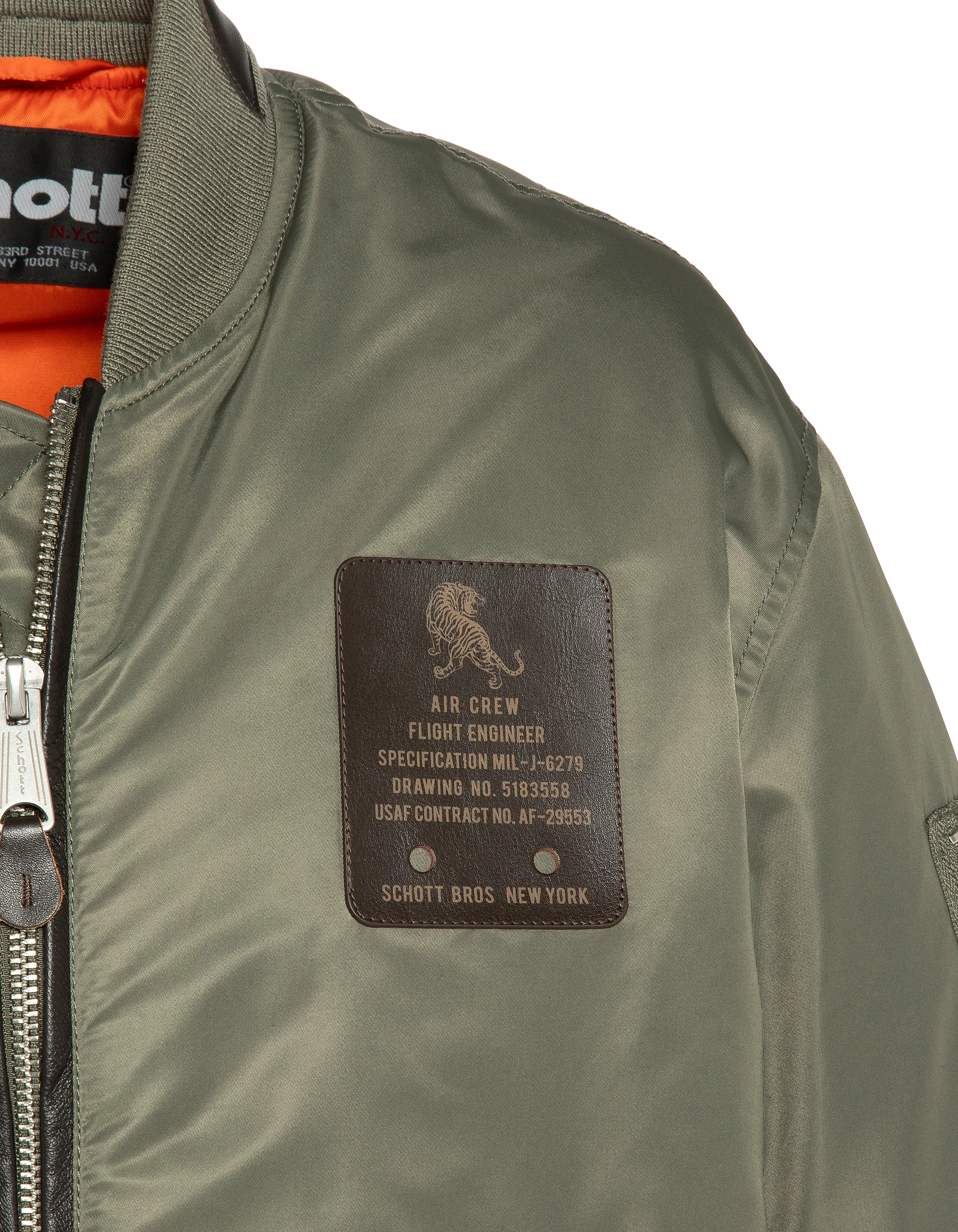 Bomber Typ MA-1 Sage Khaki, limitierte Auflage-9