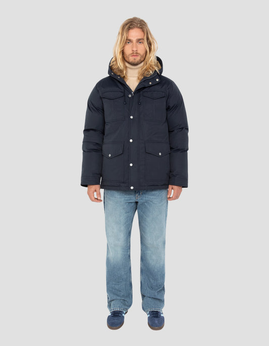 Navy Parka Multipoches mit Hoodies
