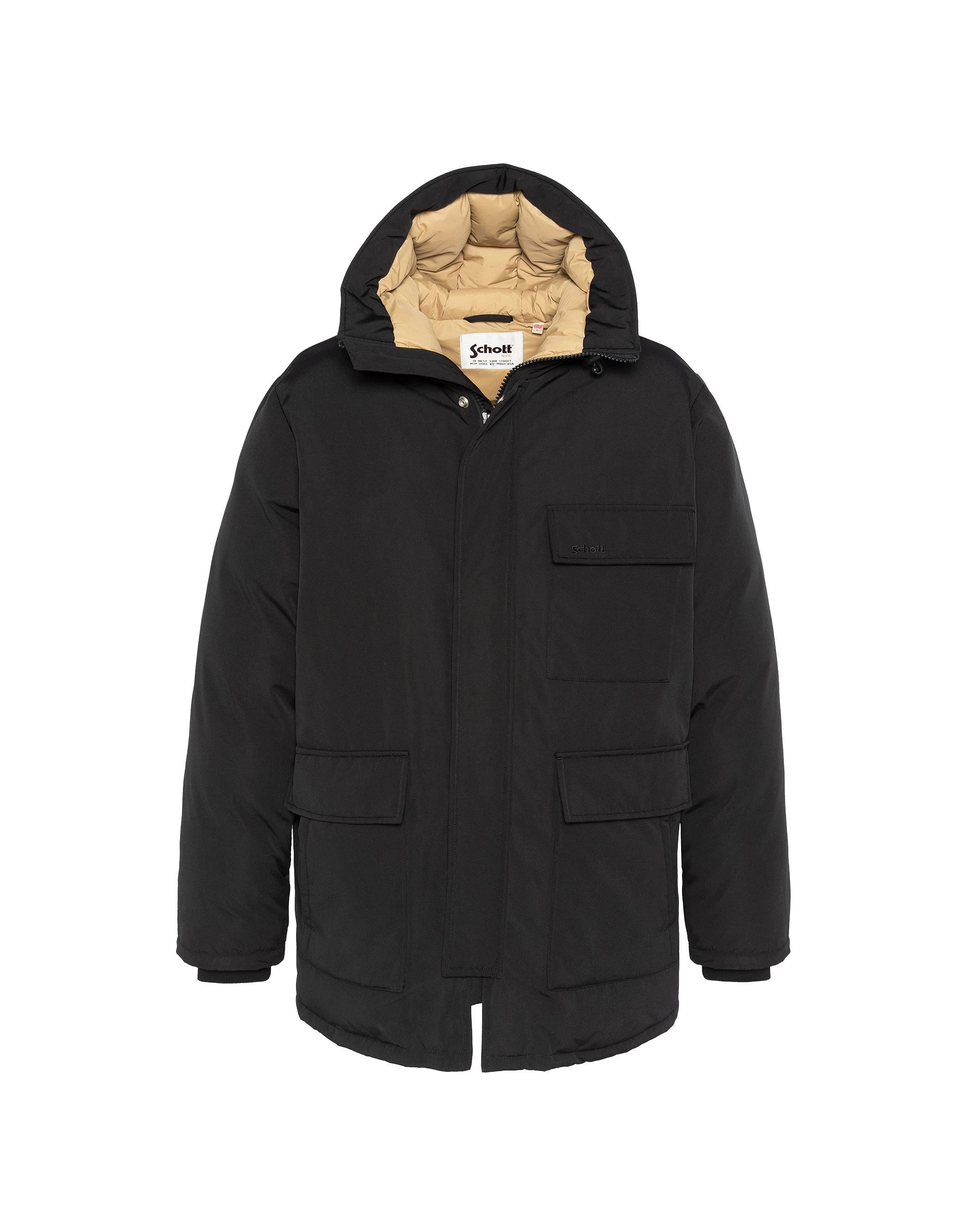 Multipoche nere con cappuccio-2