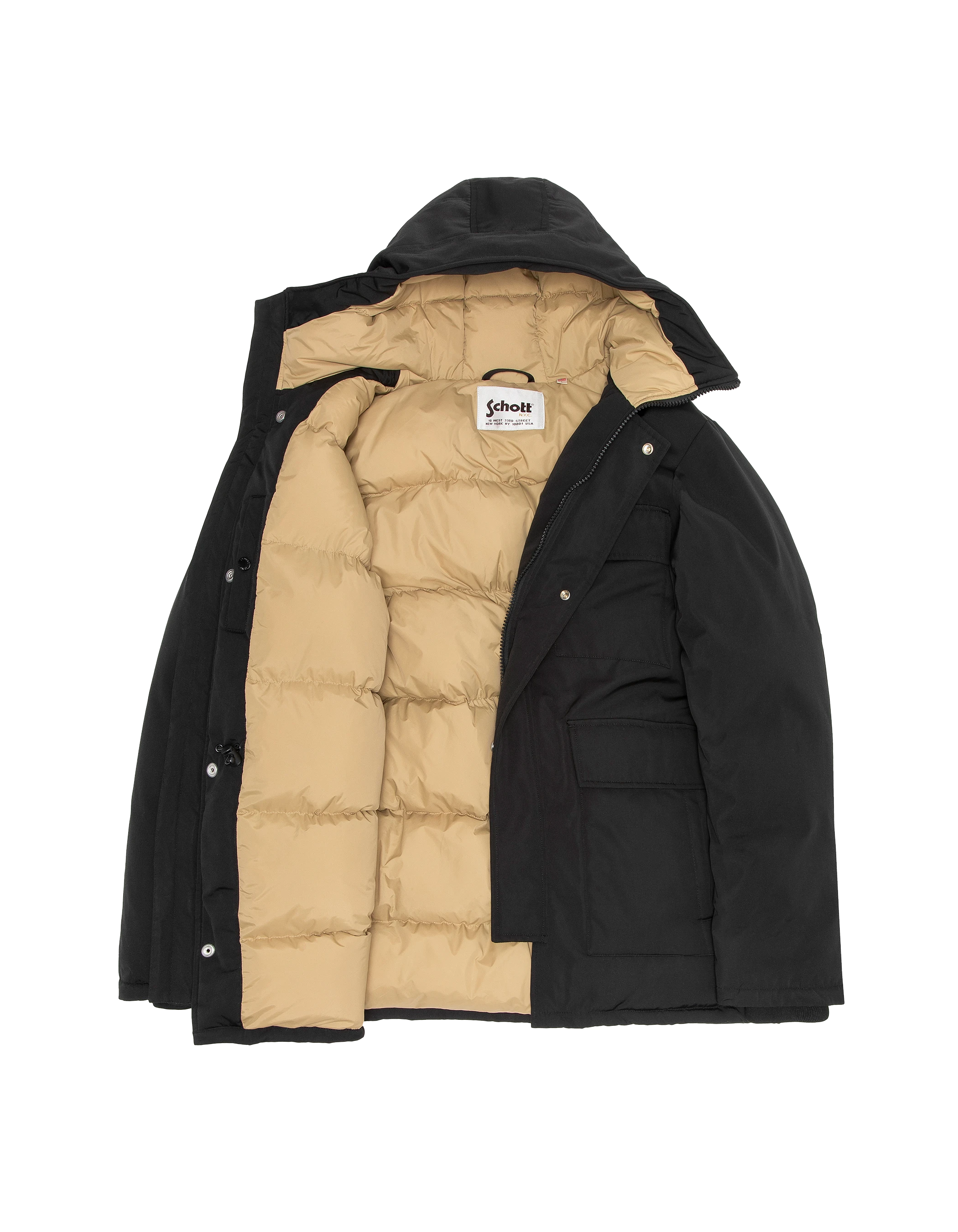 Multipoche nere con cappuccio-8