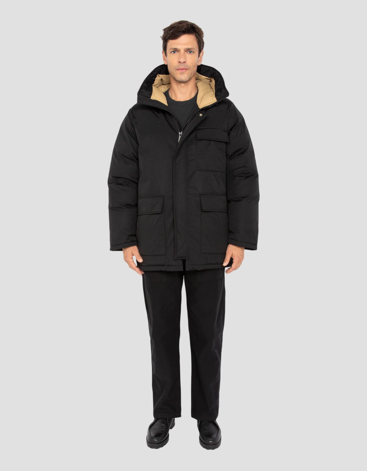 Black Parka Multipoches with hoodies - Banner | Schott NYC®