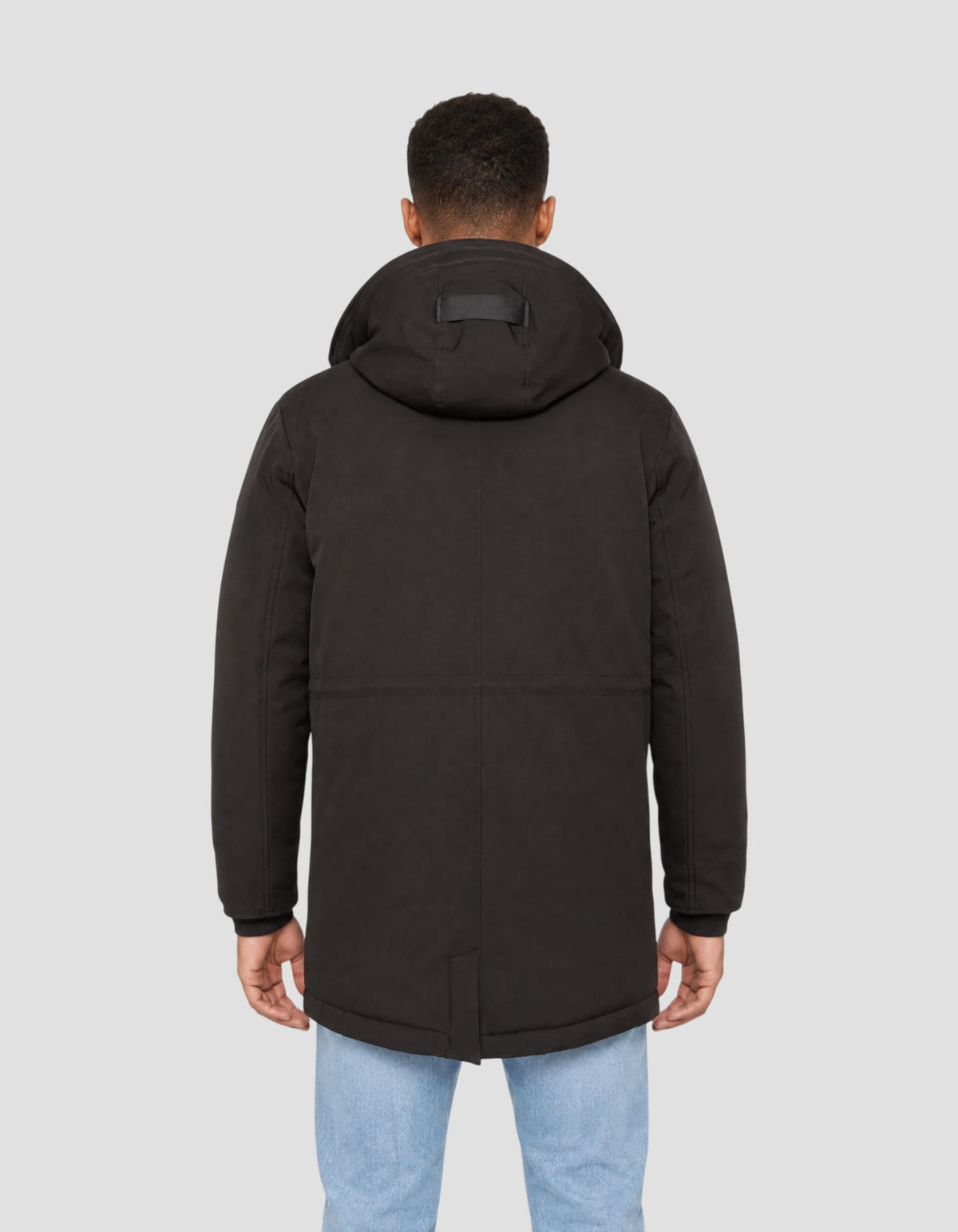 Parka à capuche noire-4